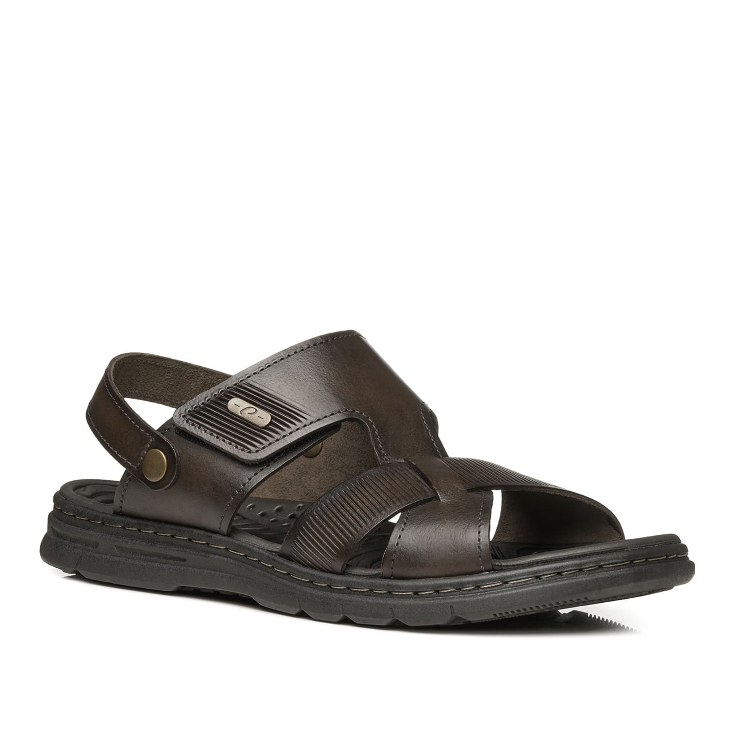 Sandália Pegada Masculino em Couro Cravo 134204-02 Cravo 3