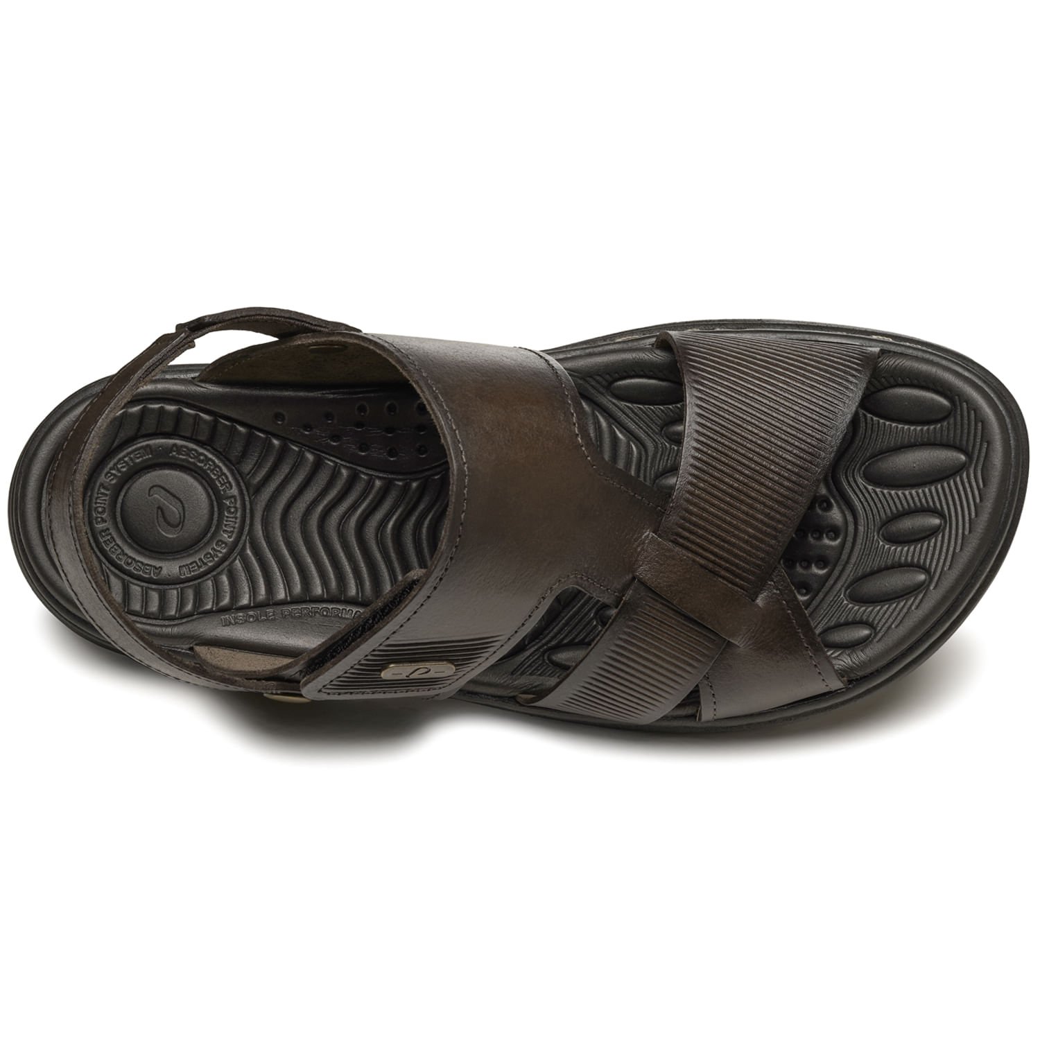 Sandália Pegada Masculino em Couro Cravo 134204-02 Cravo 6