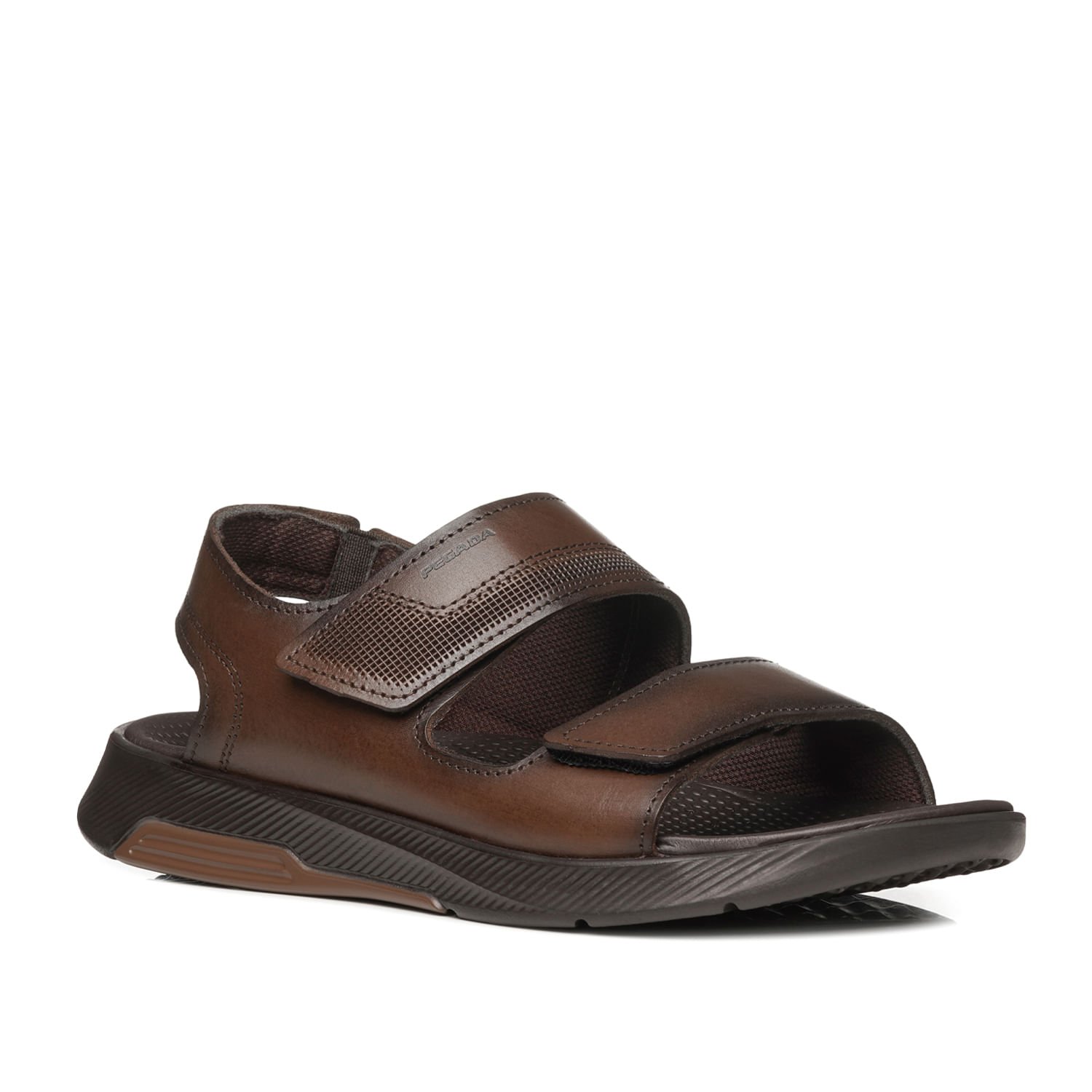 Sandália Pegada Masculino em Couro Pinhão 134703-02 Pinhão 2