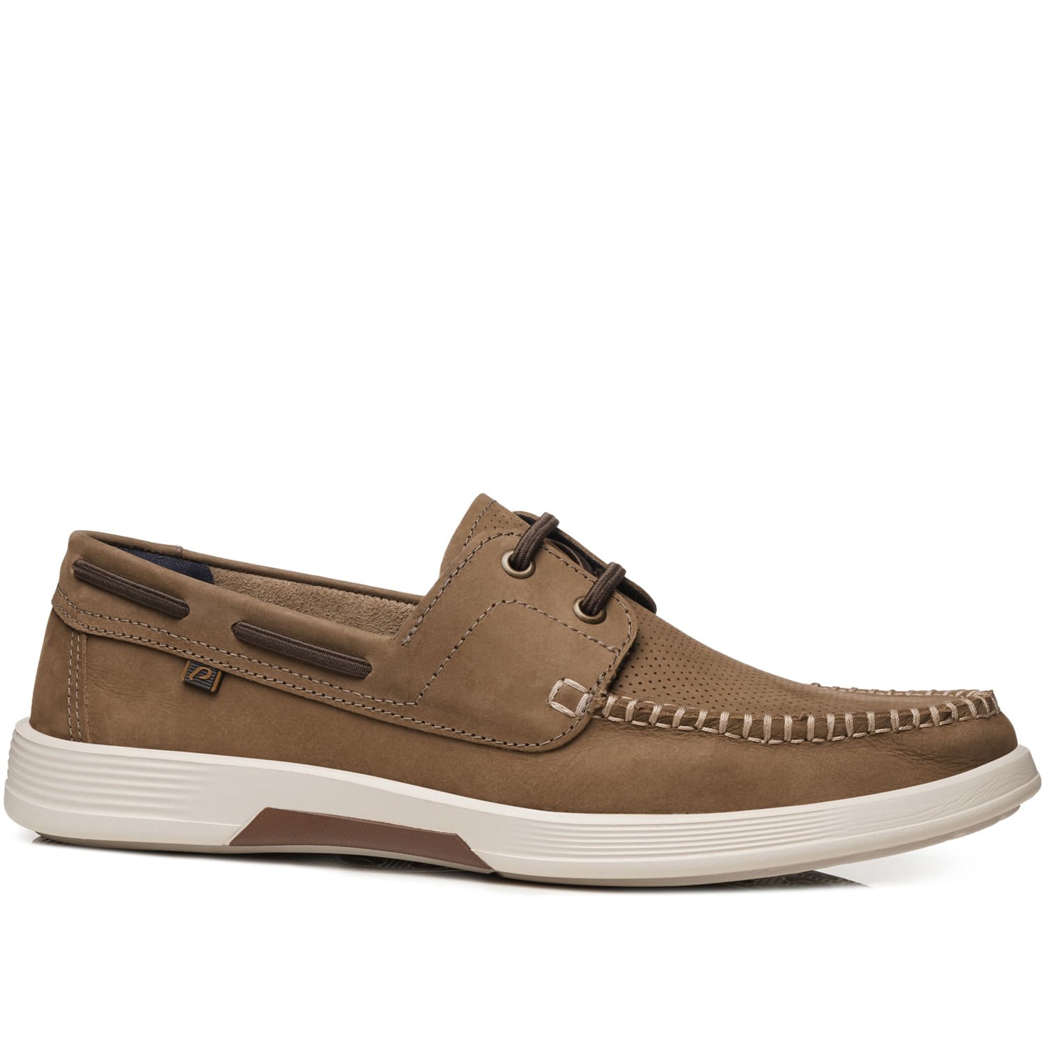 Mocassim Pegada Masculino em Couro Mascavo 142302-05