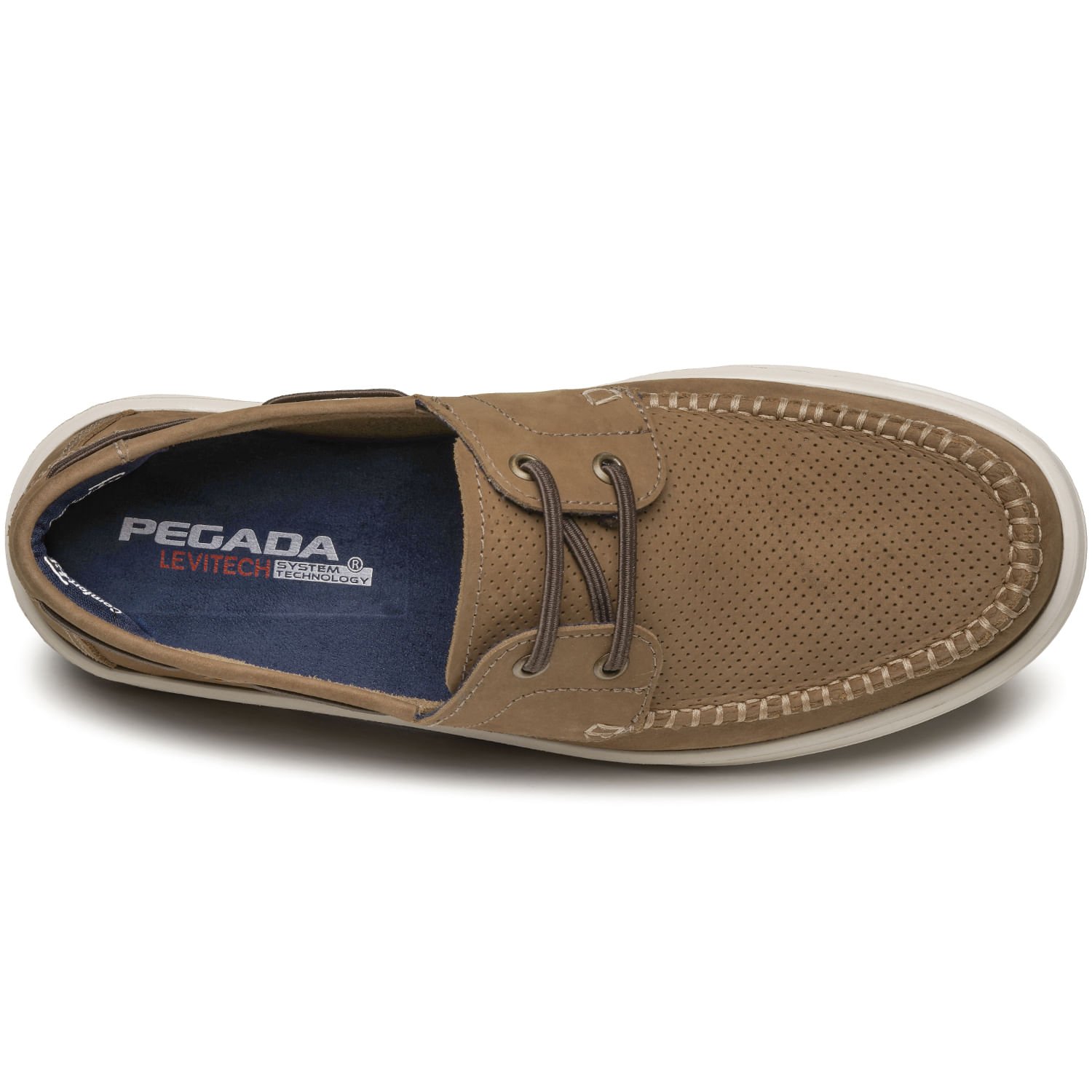 Mocassim Pegada Masculino em Couro Mascavo 142302-05 Mascavo 7