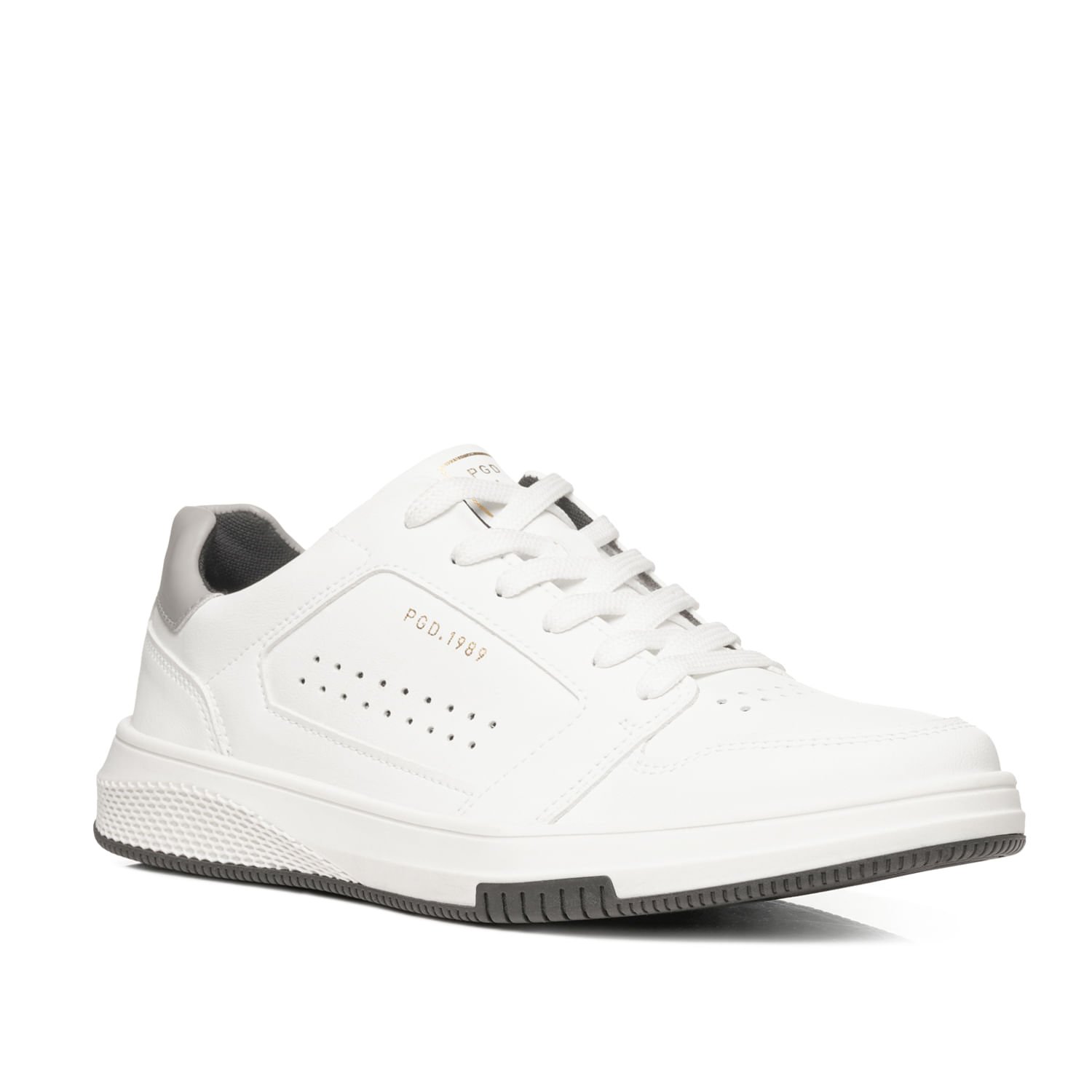 Sapatênis Pegada Masculino em Microfibra Branco 172403-01 Branco 3