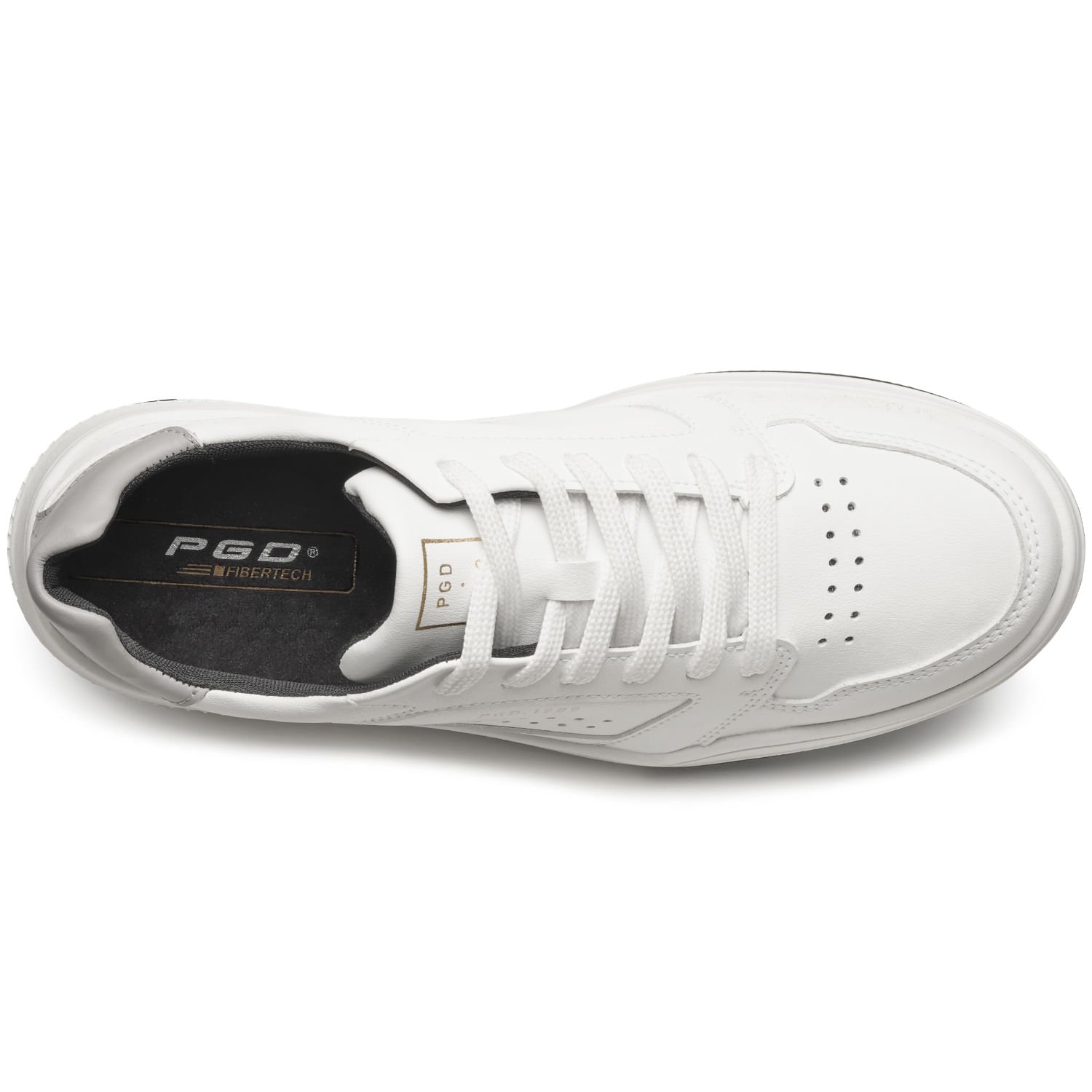 Sapatênis Pegada Masculino em Microfibra Branco 172403-01 Branco 6