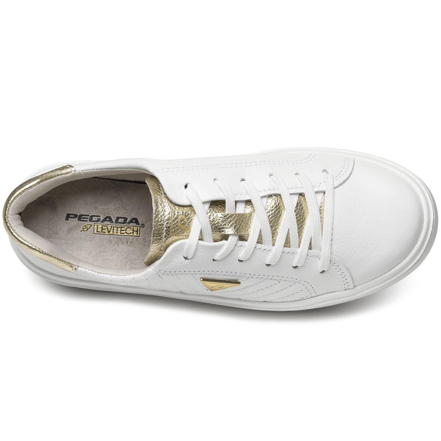 Tênis Pegada Feminino em Couro Branco 211220-01 Branco 7