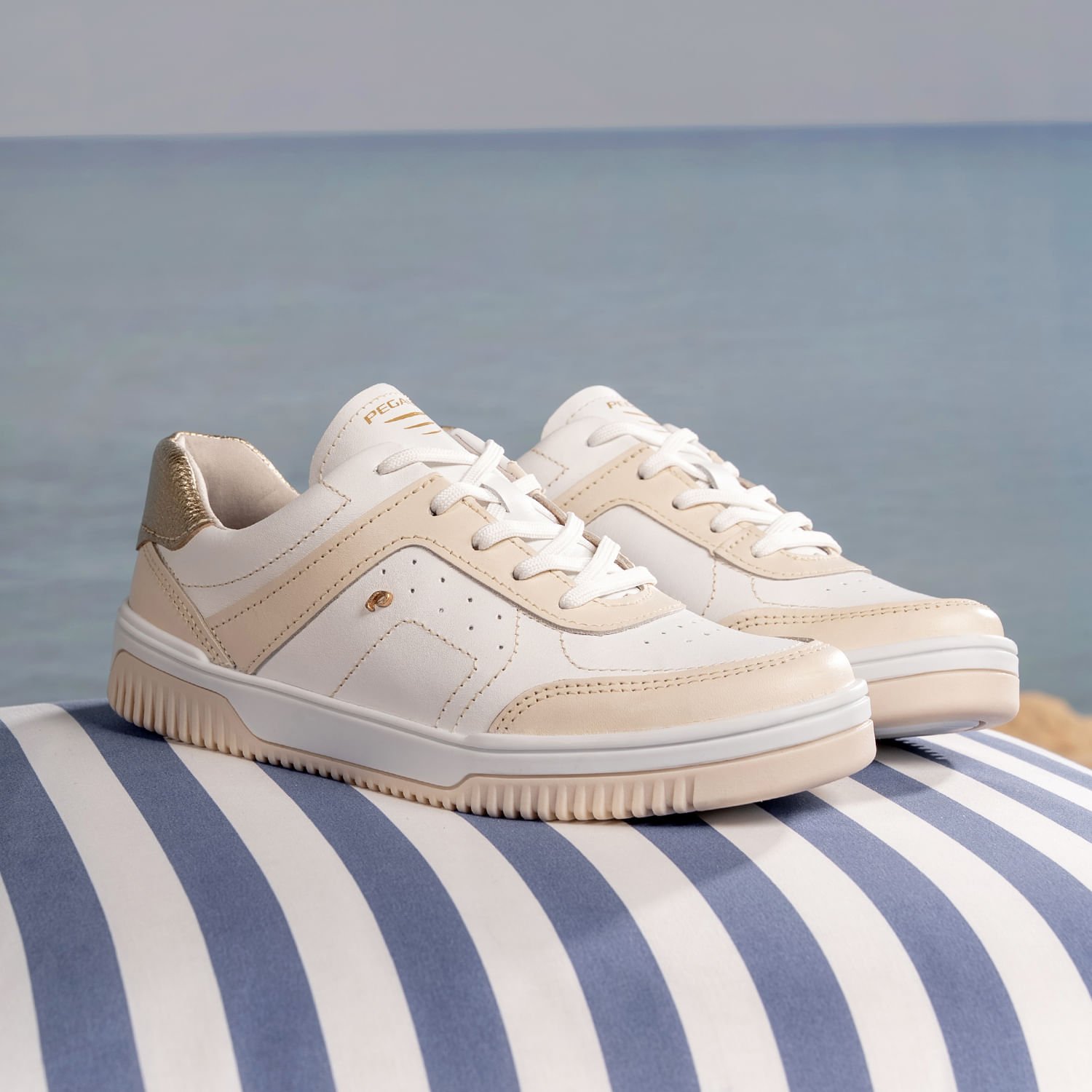 Tênis Pegada Feminino em Couro Branco 211801-02 Branco 2