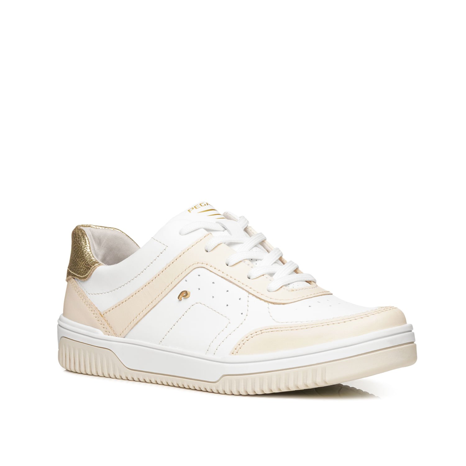 Tênis Pegada Feminino em Couro Branco 211801-02 Branco 3