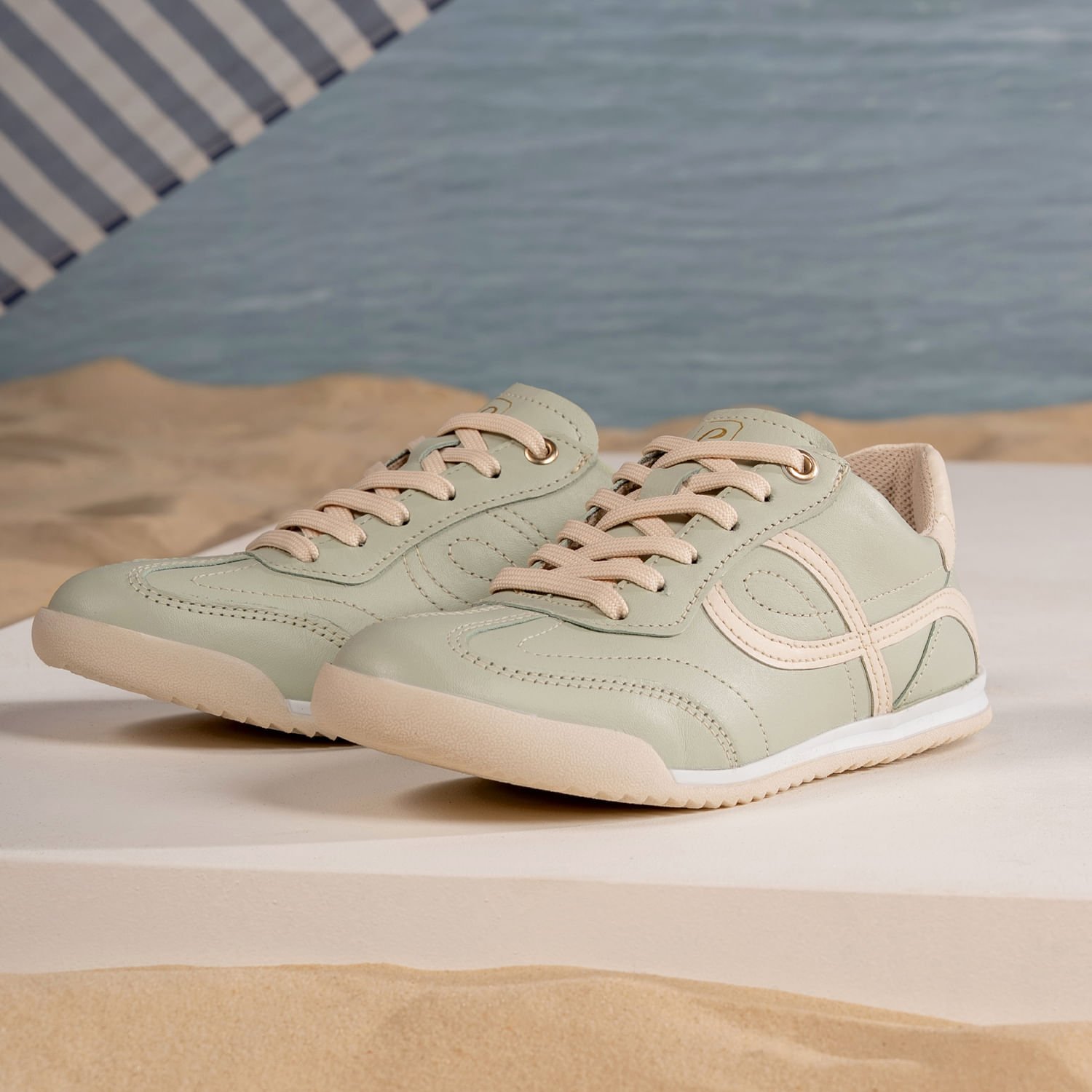 Tênis Pegada Feminino em Couro Pistache 212804-09 Pistache 2