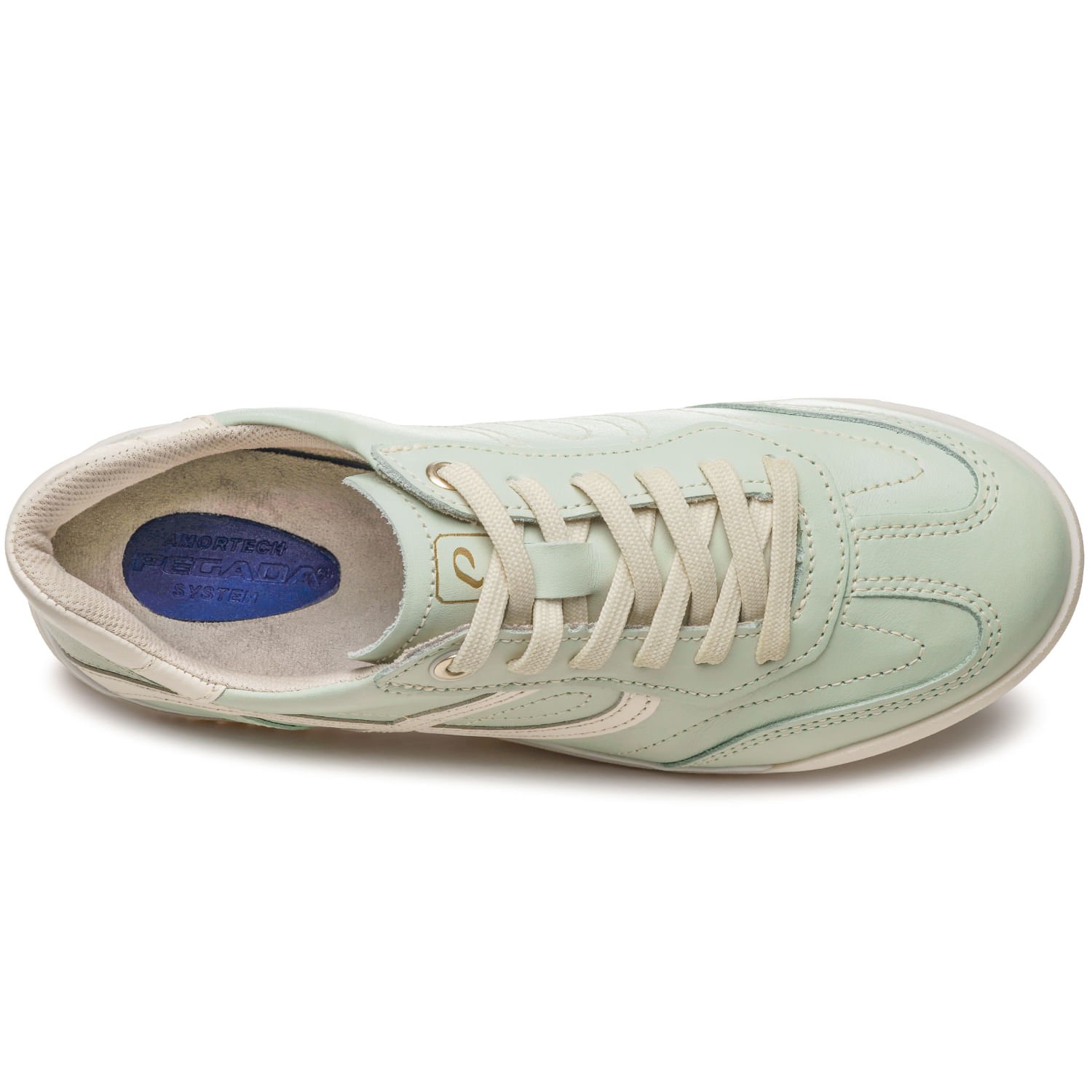 Tênis Pegada Feminino em Couro Pistache 212804-09 Pistache 7