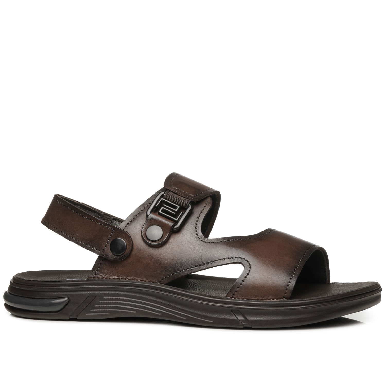 Sandália Pegada Masculino em Couro Pinhão 134401-01 Pinhão 1