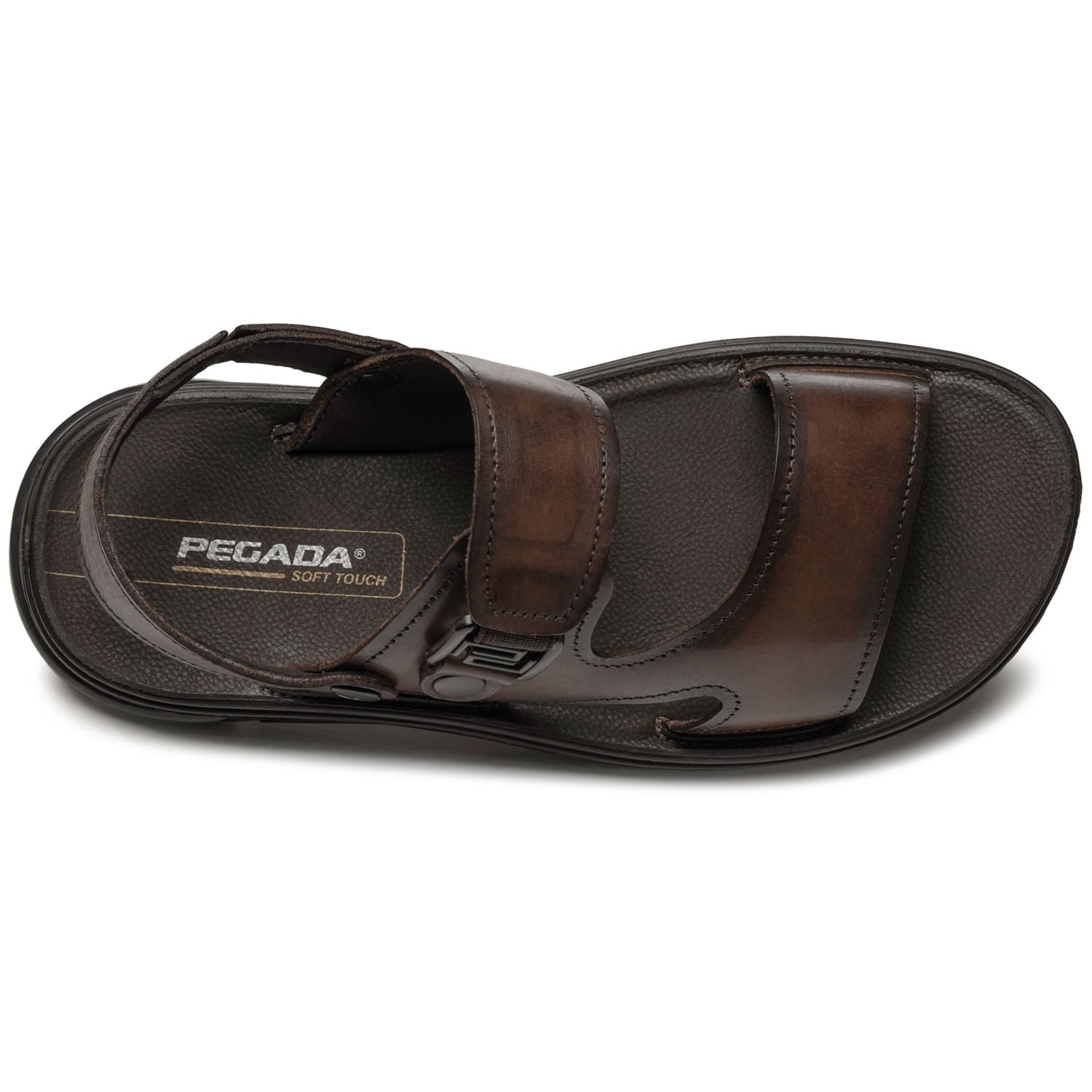 Sandália Pegada Masculino em Couro Pinhão 134401-01 Pinhão 6