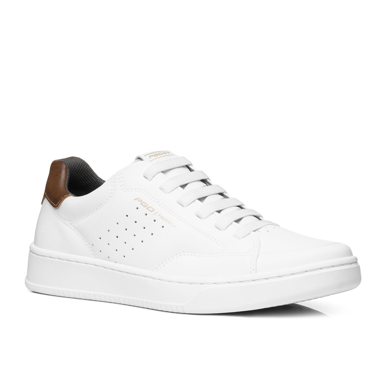 Sapatênis Pegada Masculino em Microfibra Branco 171907-01 Branco 3