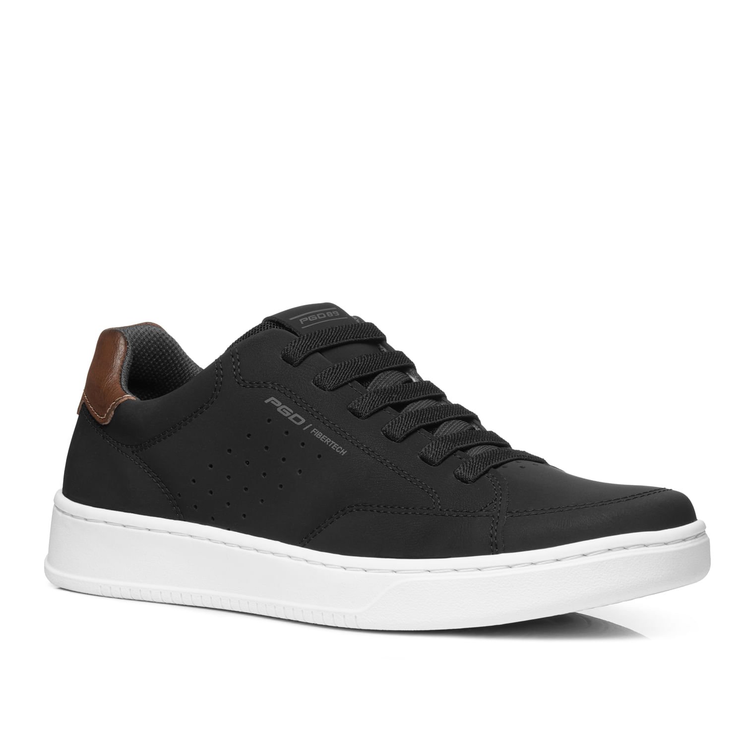 Sapatênis Pegada Masculino em Microfibra Preto 171907-07 Preto 3