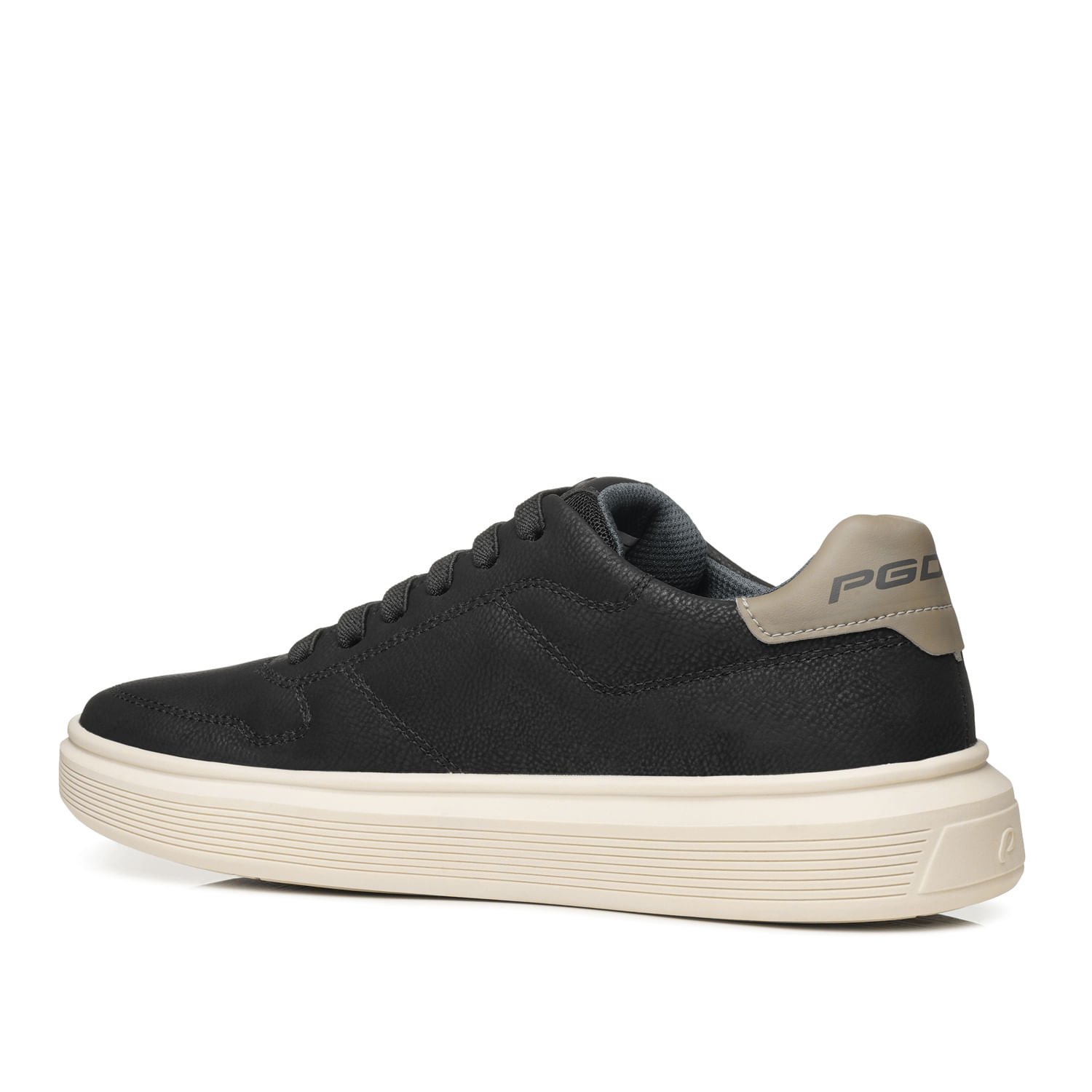 Sapatênis Pegada Masculino em Microfibra Preto 172108-07 Preto 4