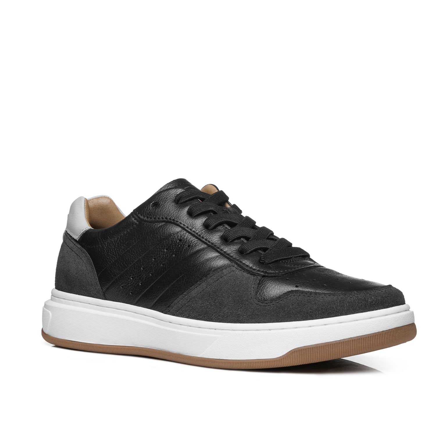 Tênis Casual Pegada Masculino em Couro Preto 111721-05 Preto 2