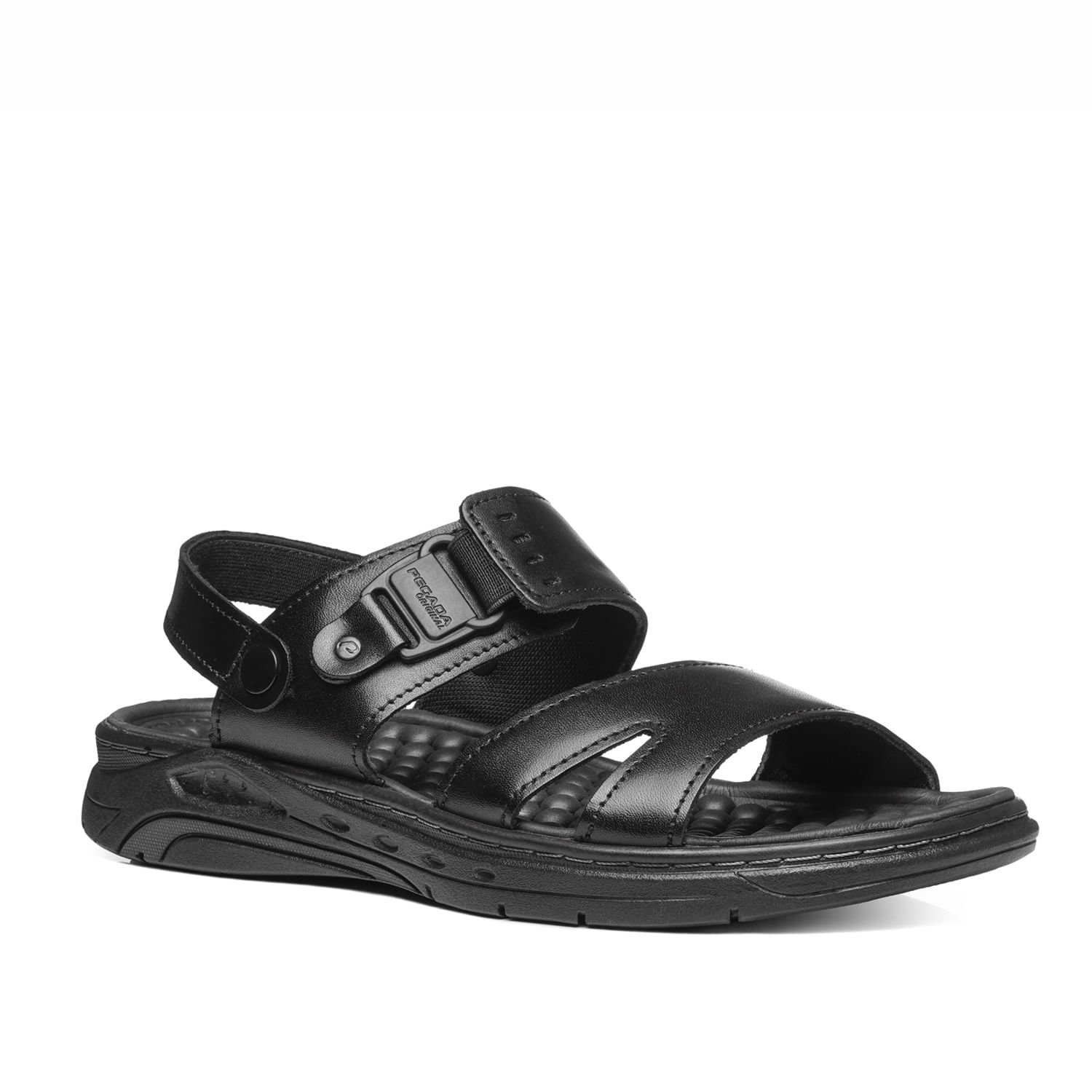 Sandália Pegada Masculino em Couro Preto 134553-03 Preto 3