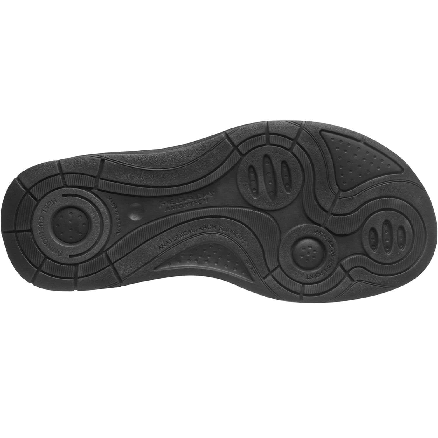 Sandália Pegada Masculino em Couro Preto 134553-03 Preto 6