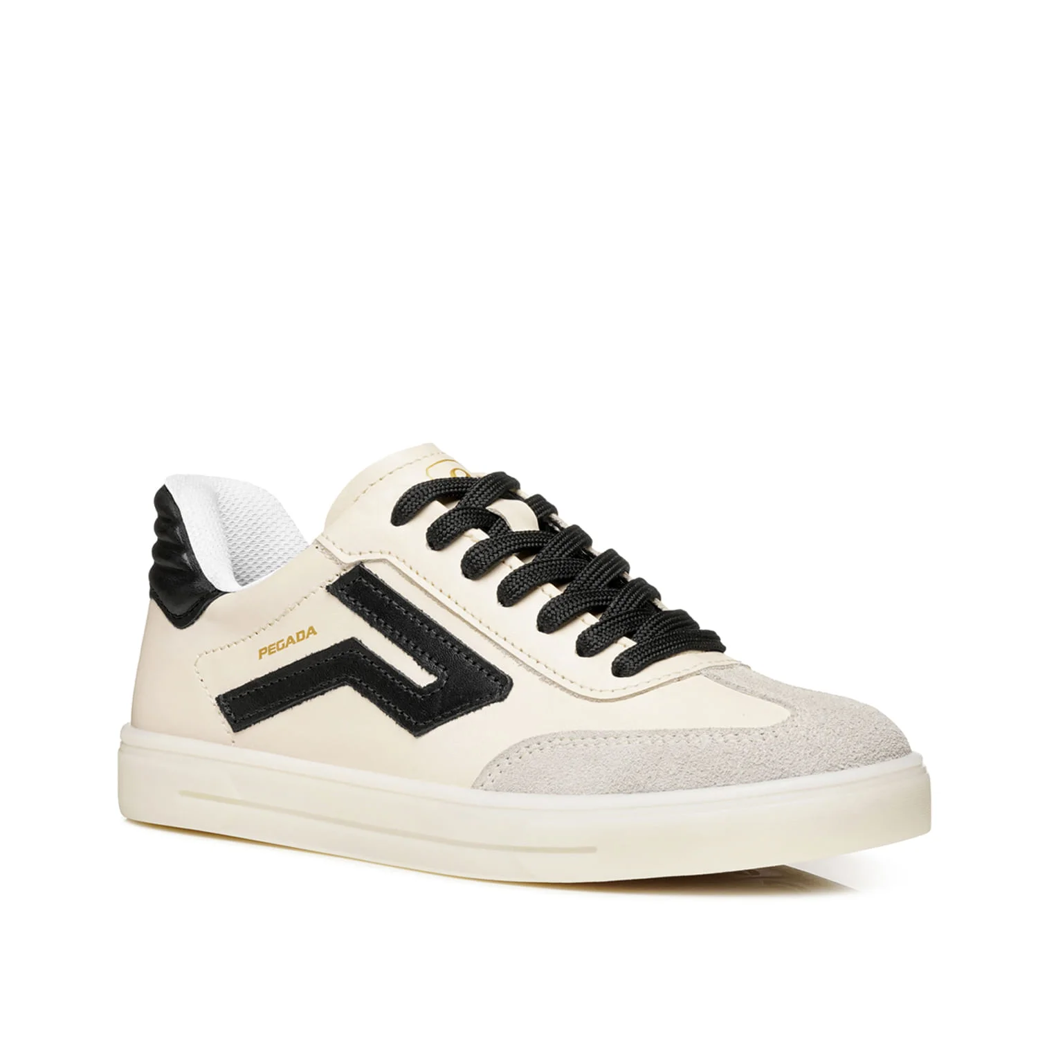 Tênis Pegada Feminino em Couro Milk 211154-17 Bege 2