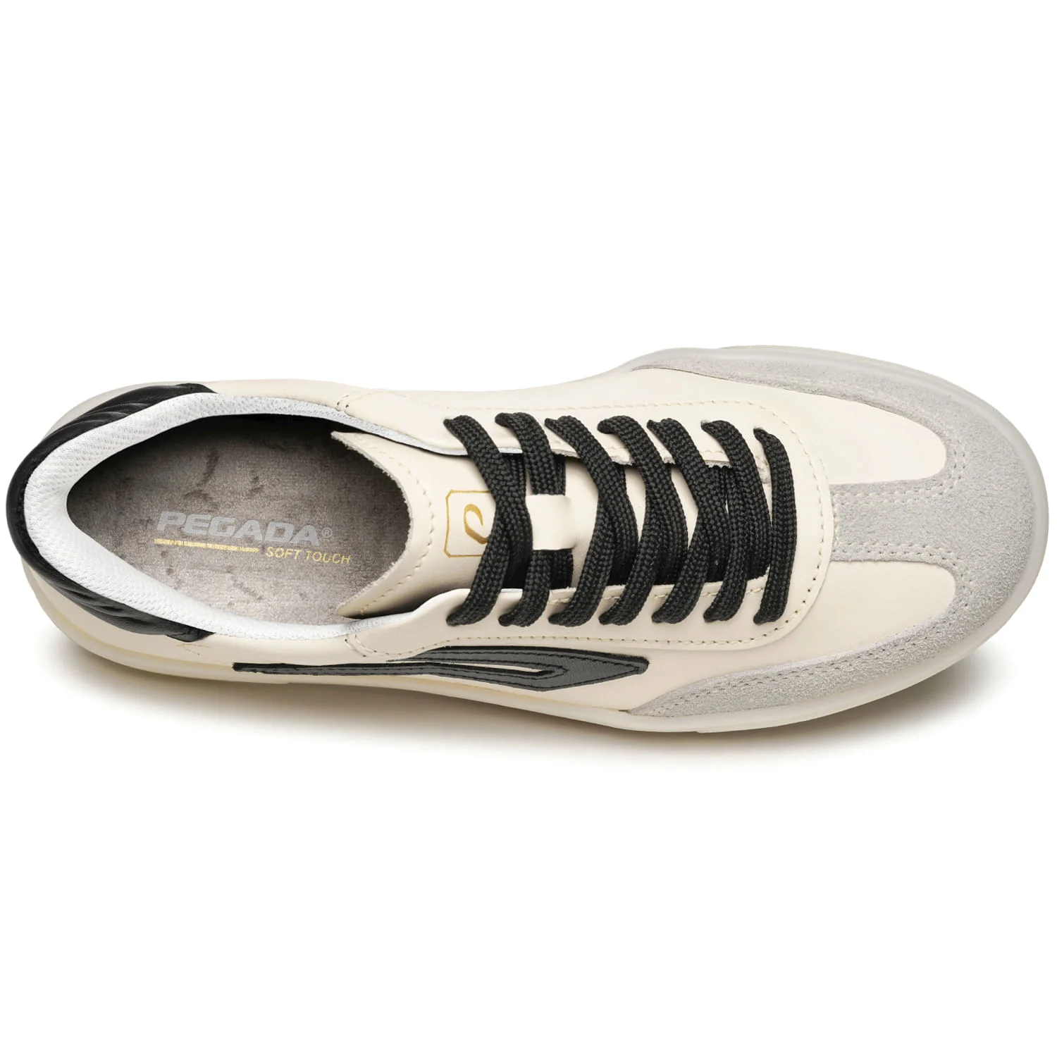 Tênis Pegada Feminino em Couro Milk 211154-17 Bege 5