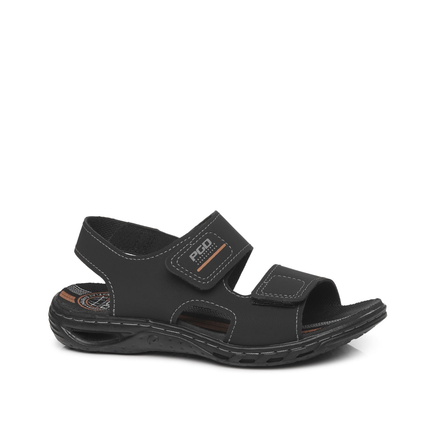 Sandália Pegada Infantil em Microfibra Preto 373208-05 Preto 1