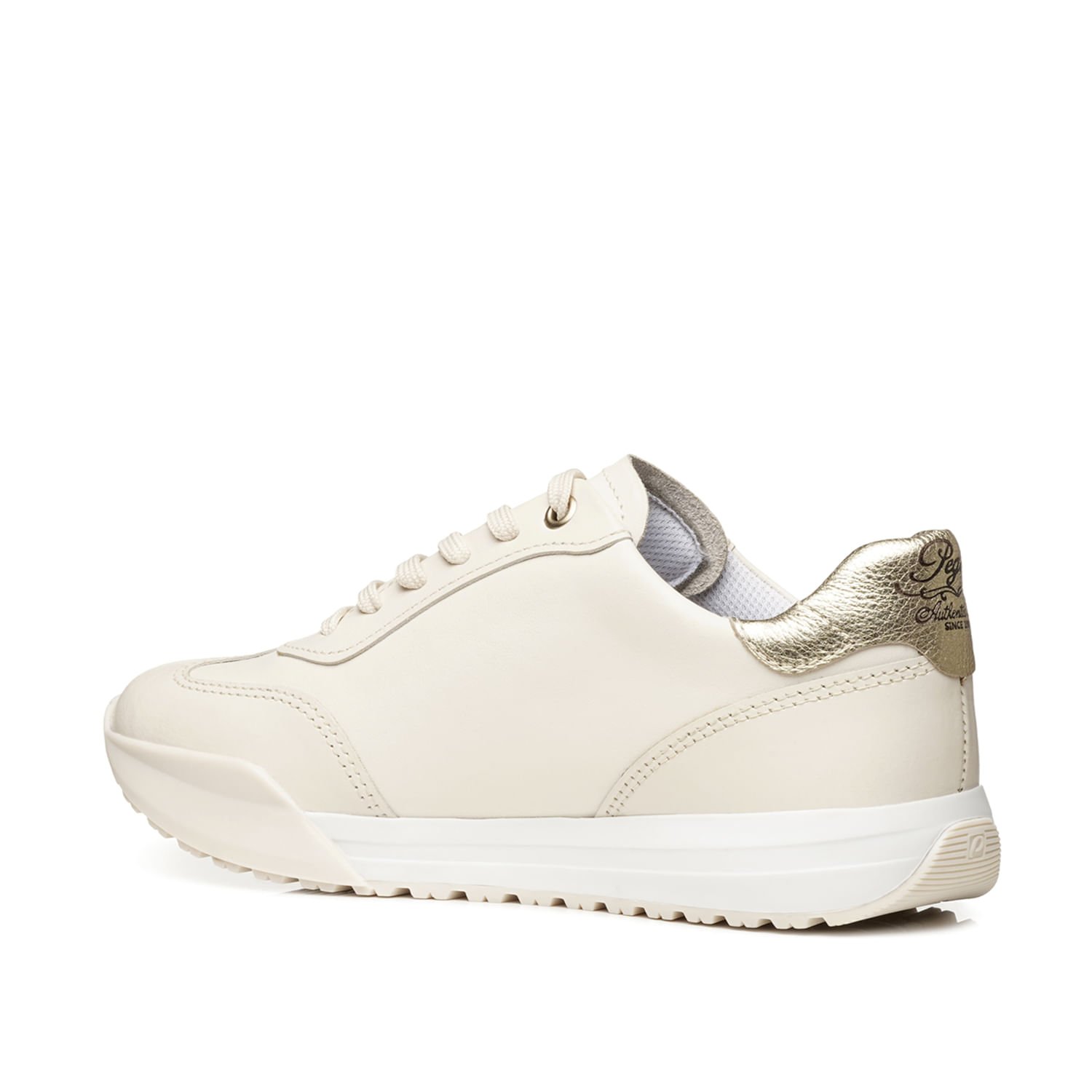 Tênis Pegada Feminino em Couro Milk 213001-02 Bege 4