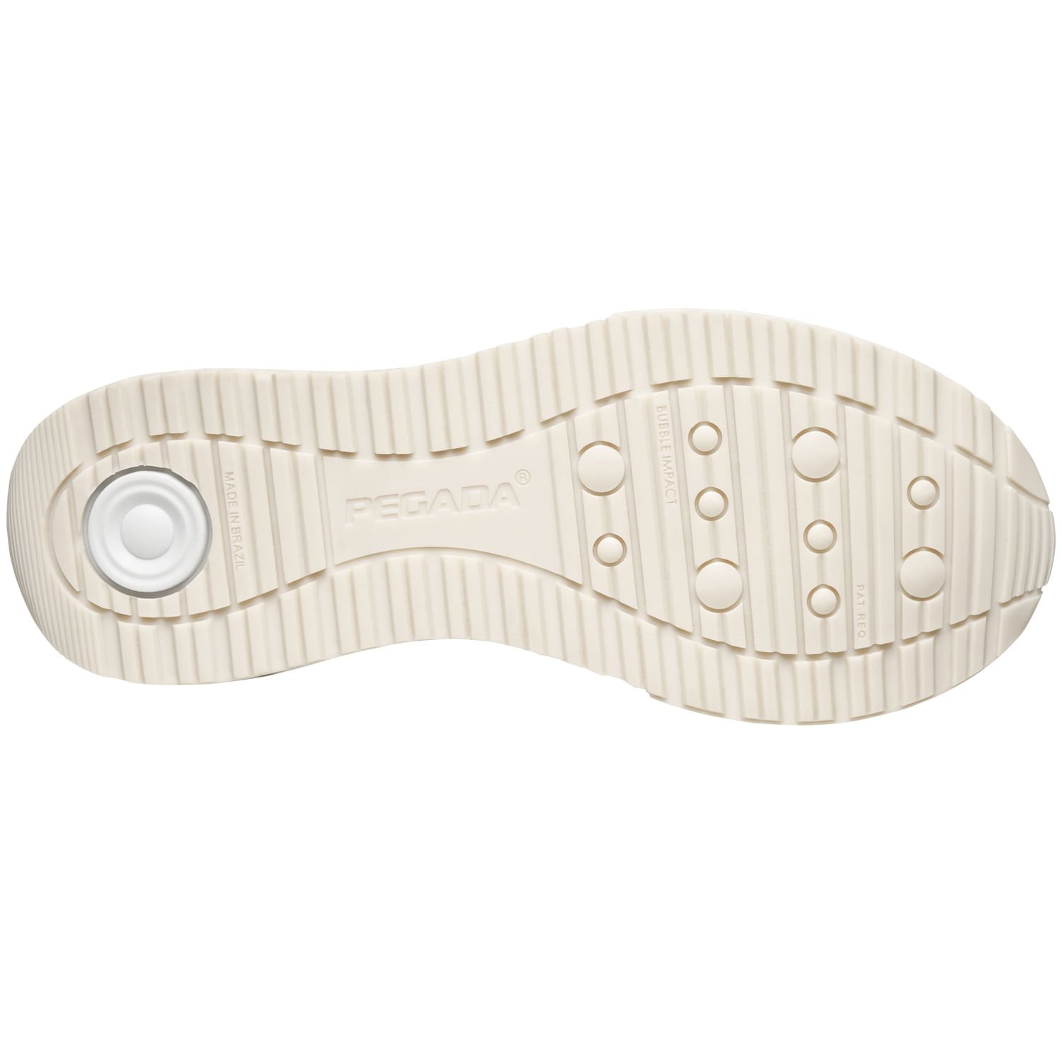 Tênis Pegada Feminino em Couro Milk 213001-02 Bege 6