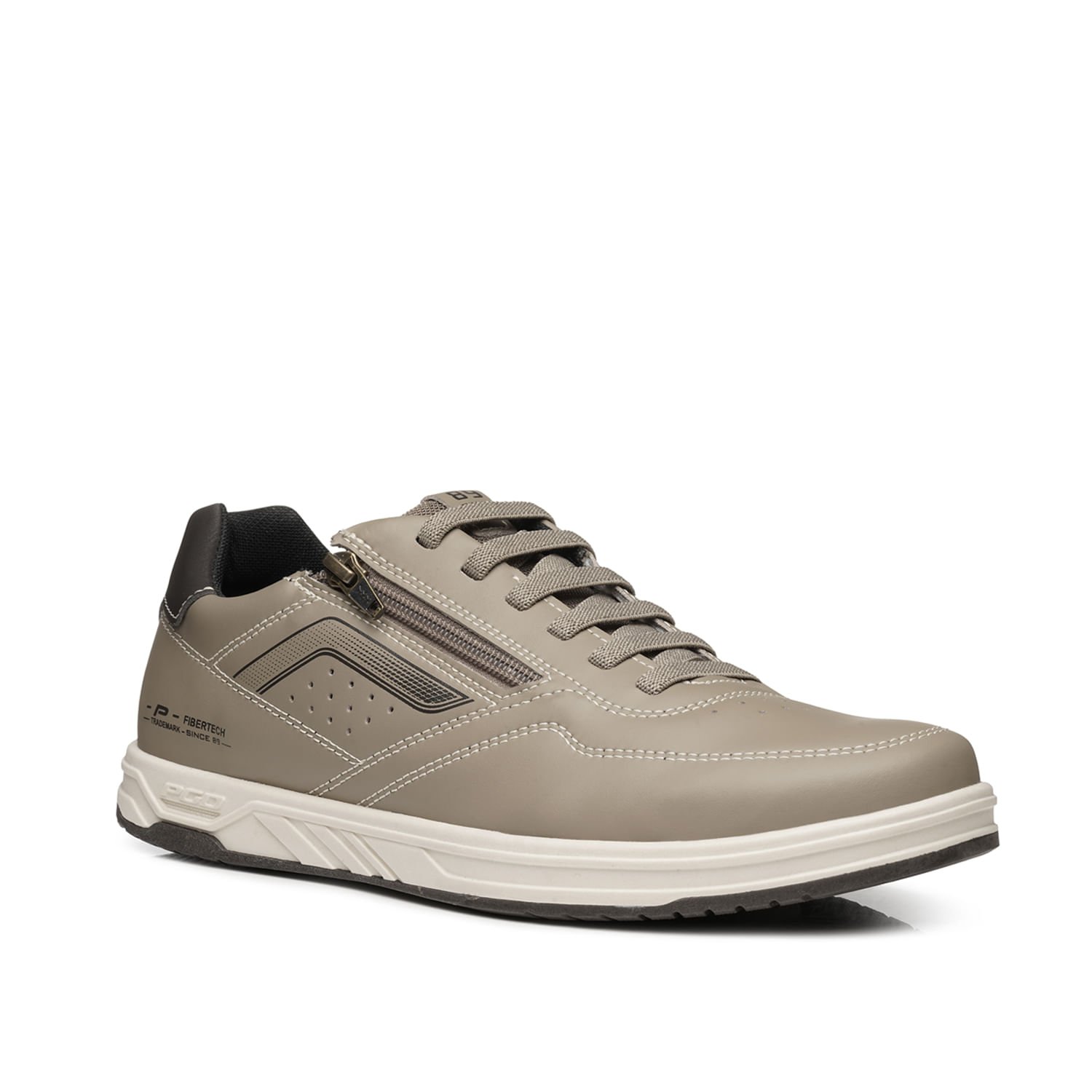 Sapatênis Pegada Masculino em Microfibra Areia 172005-03 Areia 3