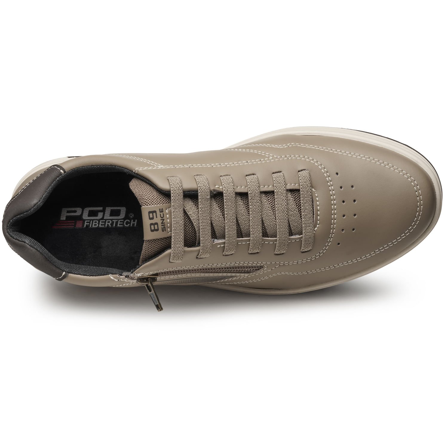 Sapatênis Pegada Masculino em Microfibra Areia 172005-03 Areia 6