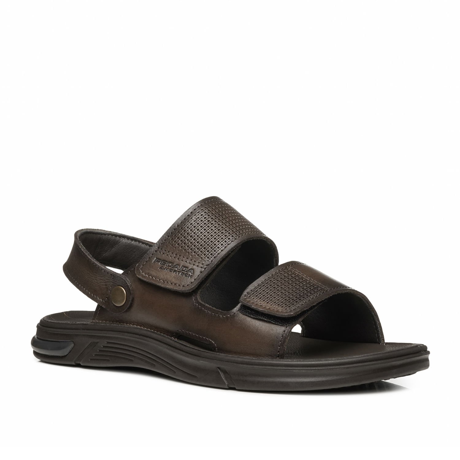 Sandália Pegada Masculino em Couro Cravo 134402-02 Marrom 2