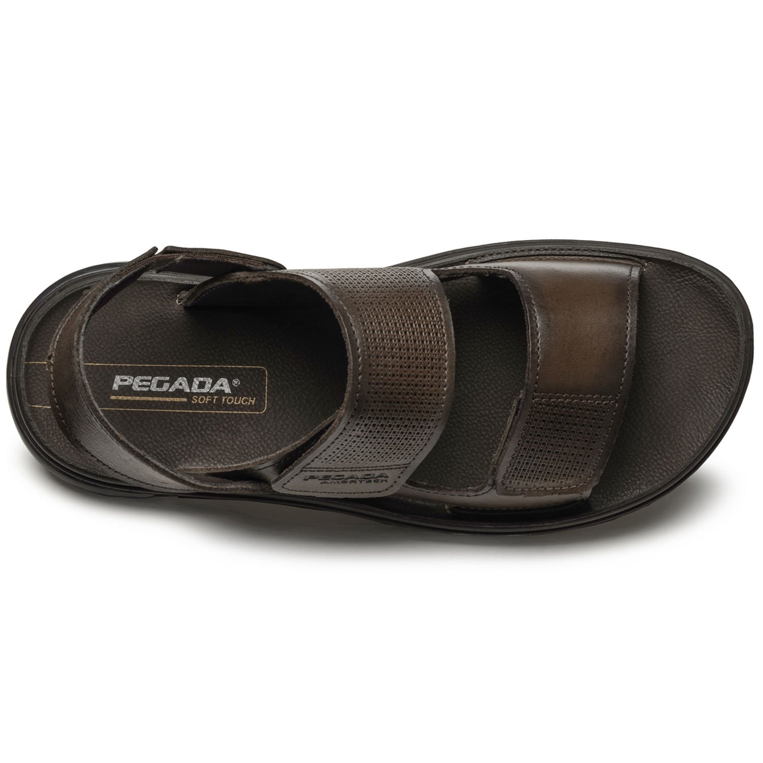 Sandália Pegada Masculino em Couro Cravo 134402-02 Marrom 5