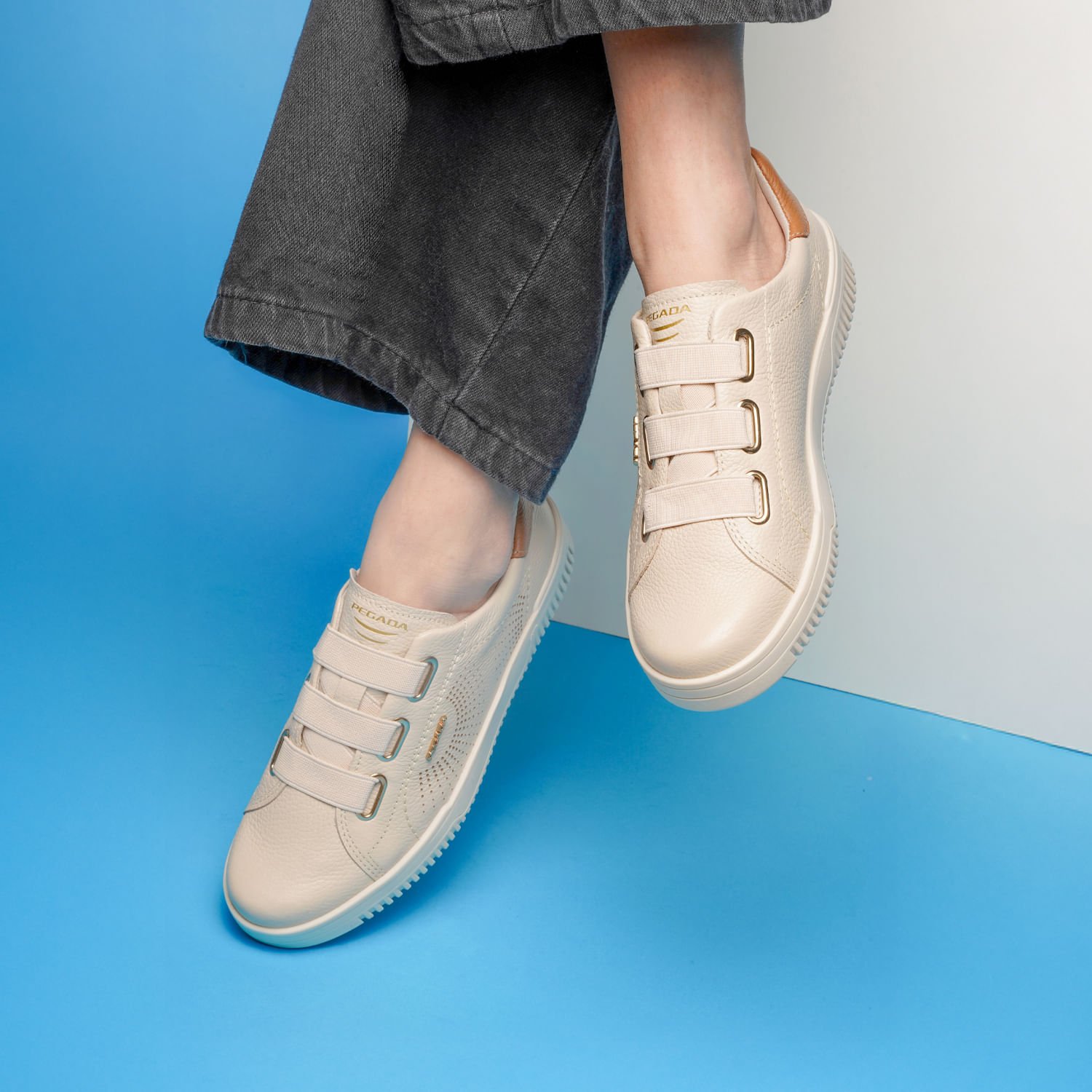 Tênis Pegada Feminino em Couro Off White 211802-02 Off White 2