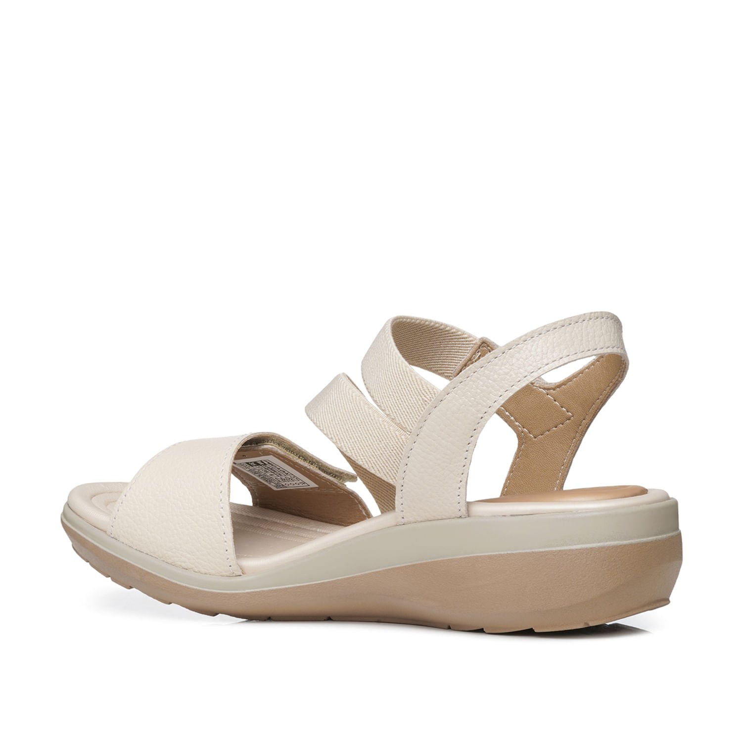 Sandália Pegada Feminino em Couro Off White 232711-01 Bege 4