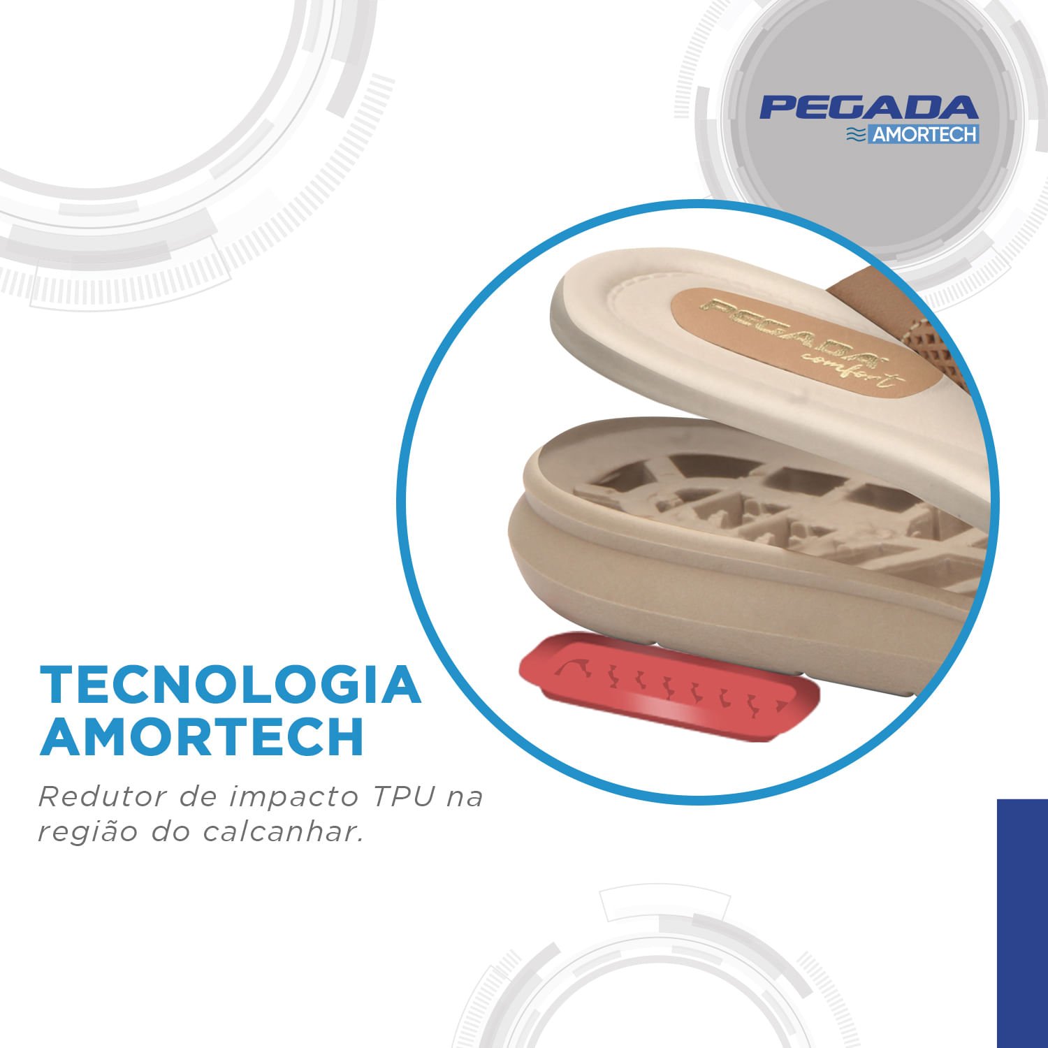 Sandália Pegada Feminino em Couro Cream 232854-01 Bege 4