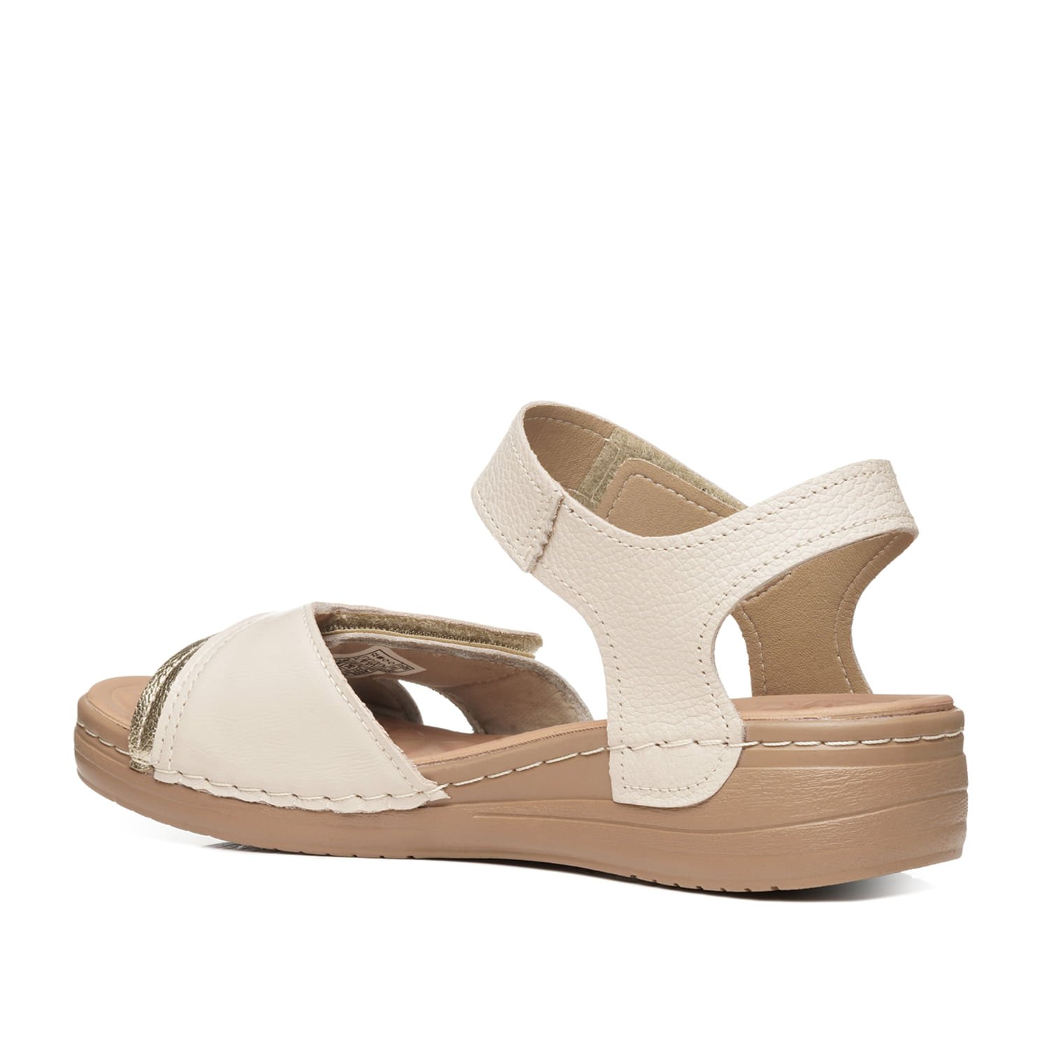 Chinelo Pegada Feminino em Couro Off White 233814-01 Off White 3