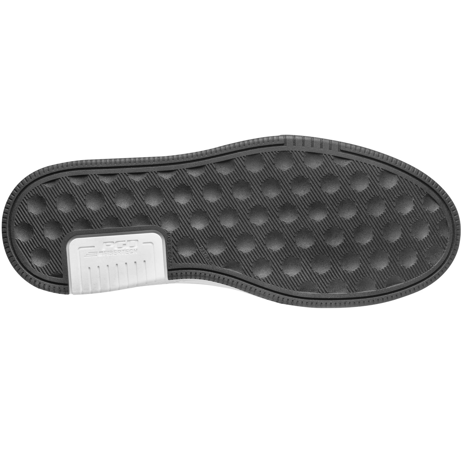 Sapatênis Pegada Masculino em Microfibra Branco 172403-02 Branco/Preto 5