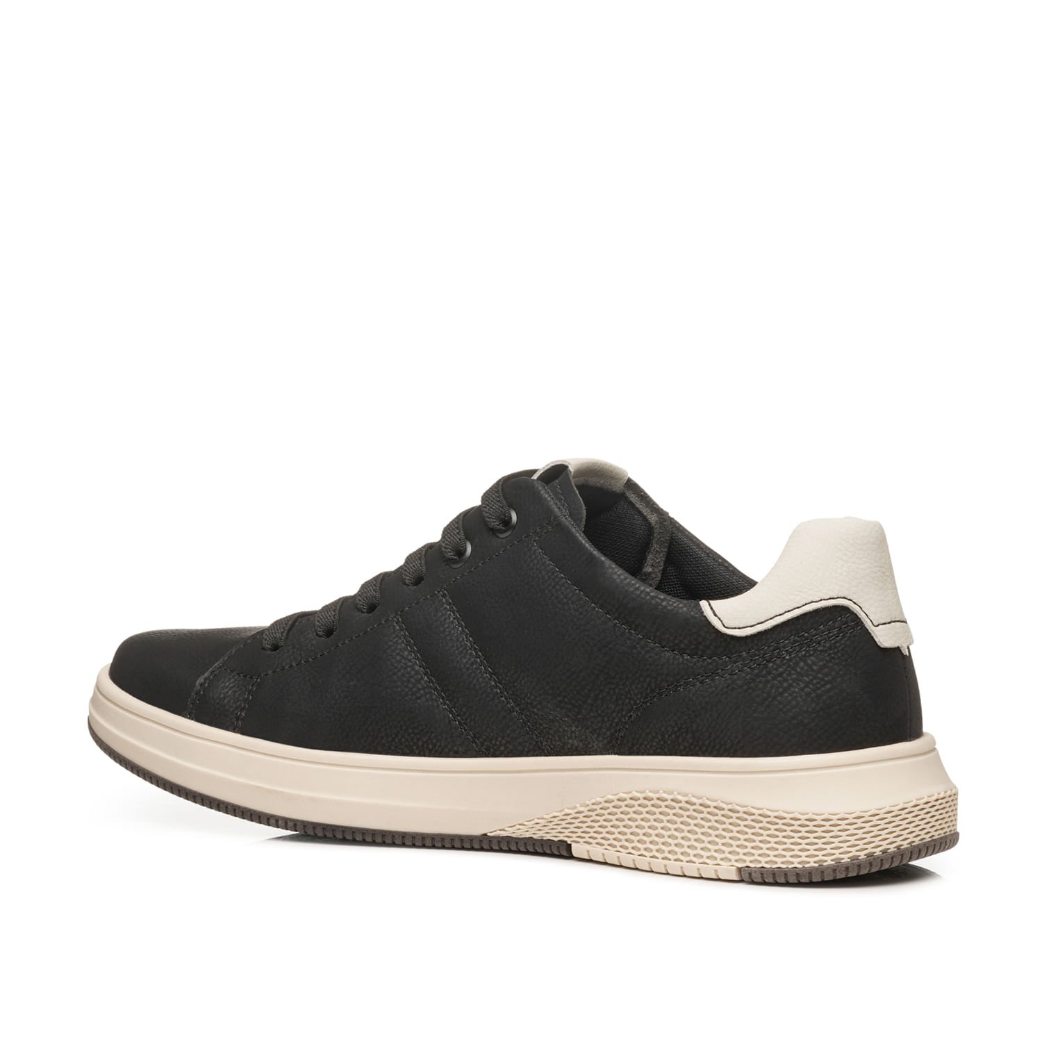 Sapatênis Pegada Masculino em Microfibra Preto 172402-07 Preto 3