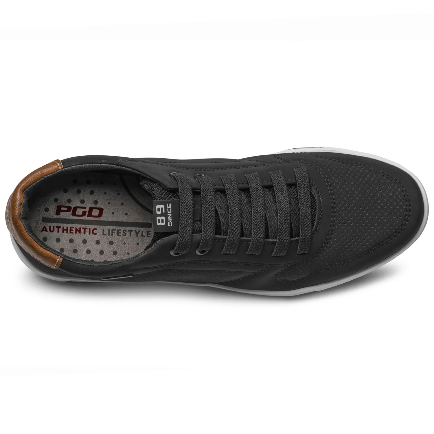 Sapatênis Pegada Masculino em Microfibra Preto 170428-07 Preto 5