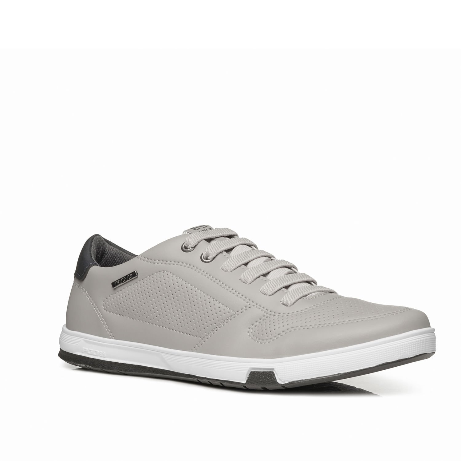 Sapatênis Pegada Masculino em Microfibra Silver 170428-04 Cinza 3