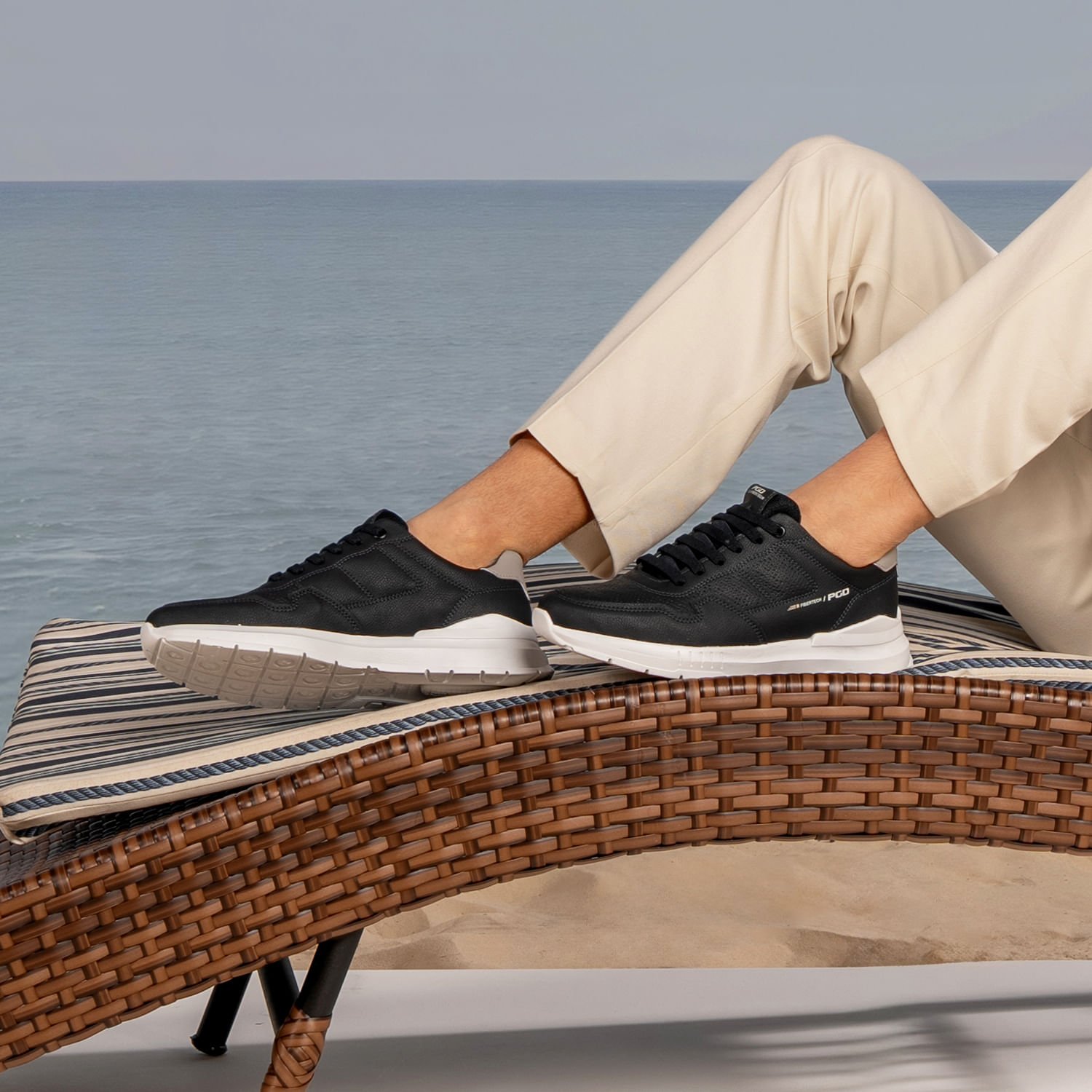 Sapatênis Pegada Masculino em Microfibra Marinho 172601-07 Marinho 2