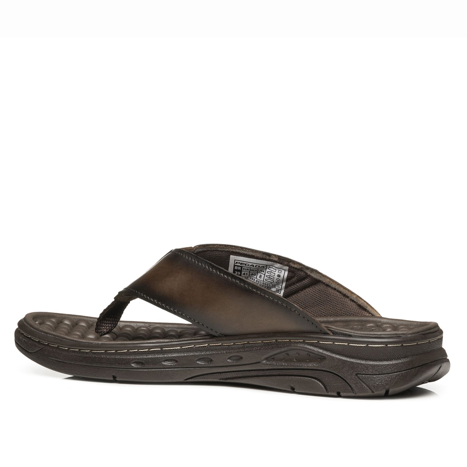 Chinelo Pegada Masculino em Couro Cravo 134551-02 Cravo 4