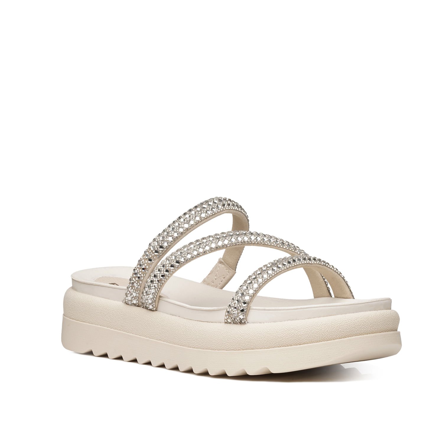 Chinelo Pegada Feminino em Couro Cristal 234454-01 Cristal 2