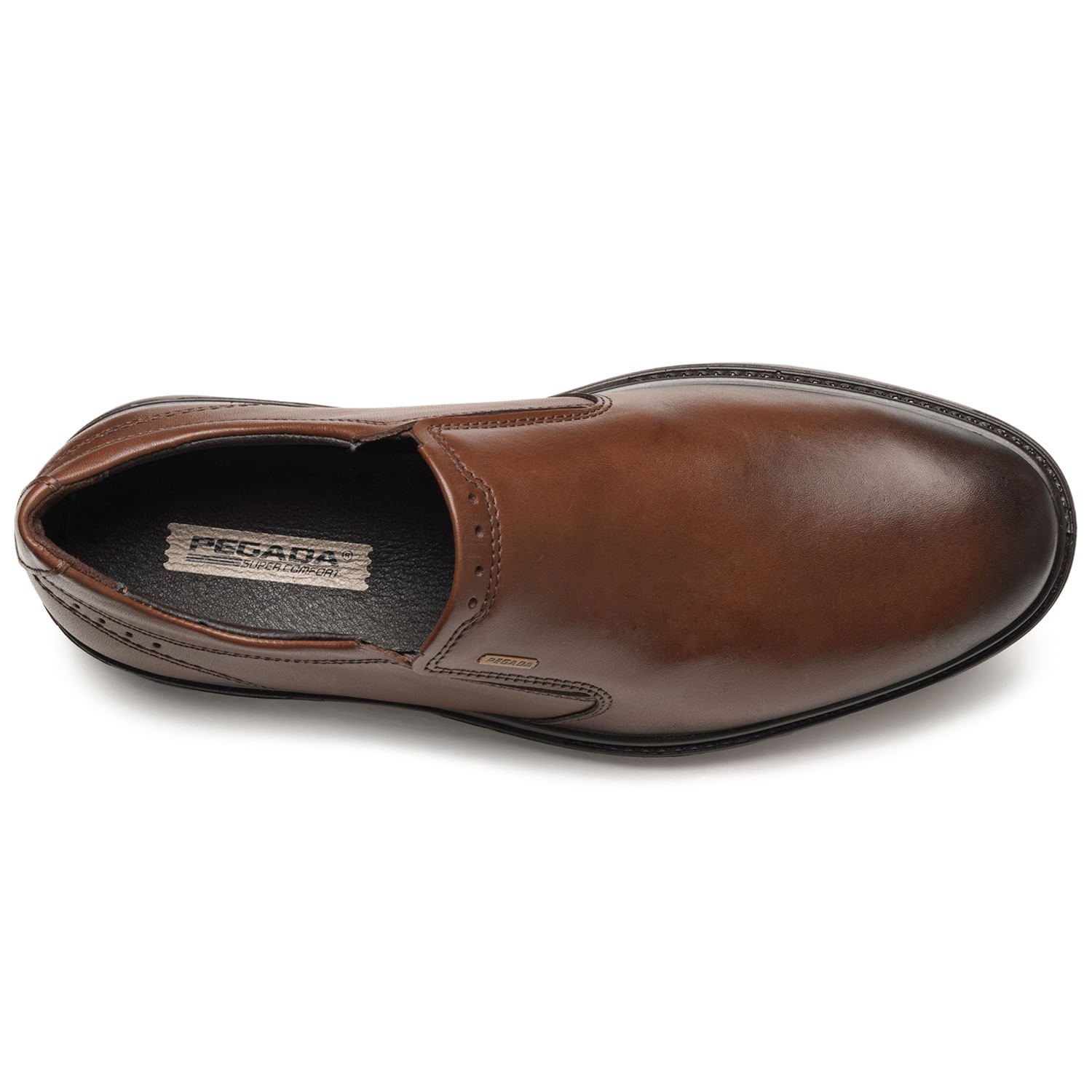 Sapato Social Pegada Masculino em Couro Pinhão 127102-02 Pinhão 5