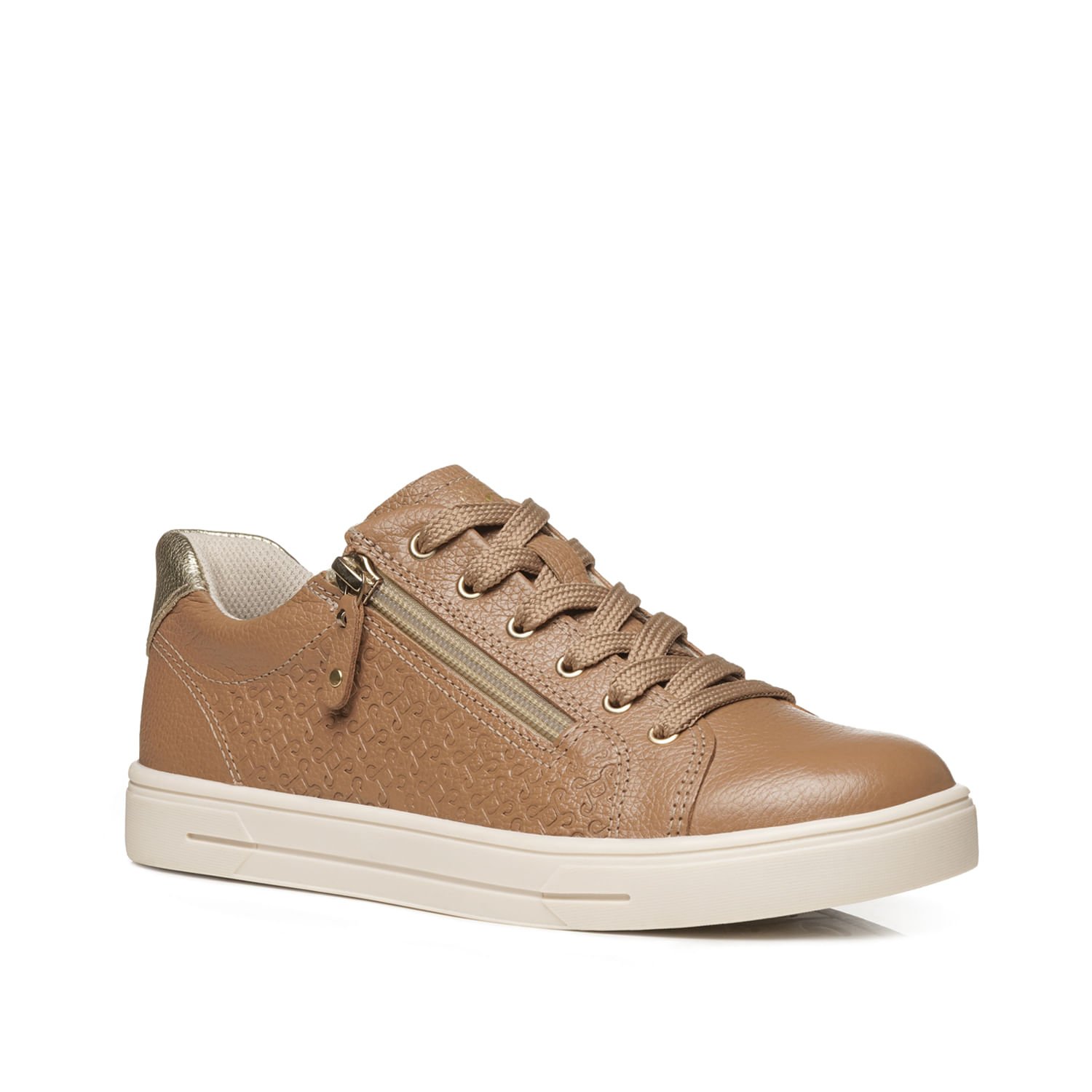 Tênis Pegada Feminino em Couro Caramelo 211163-03 Caramelo 2