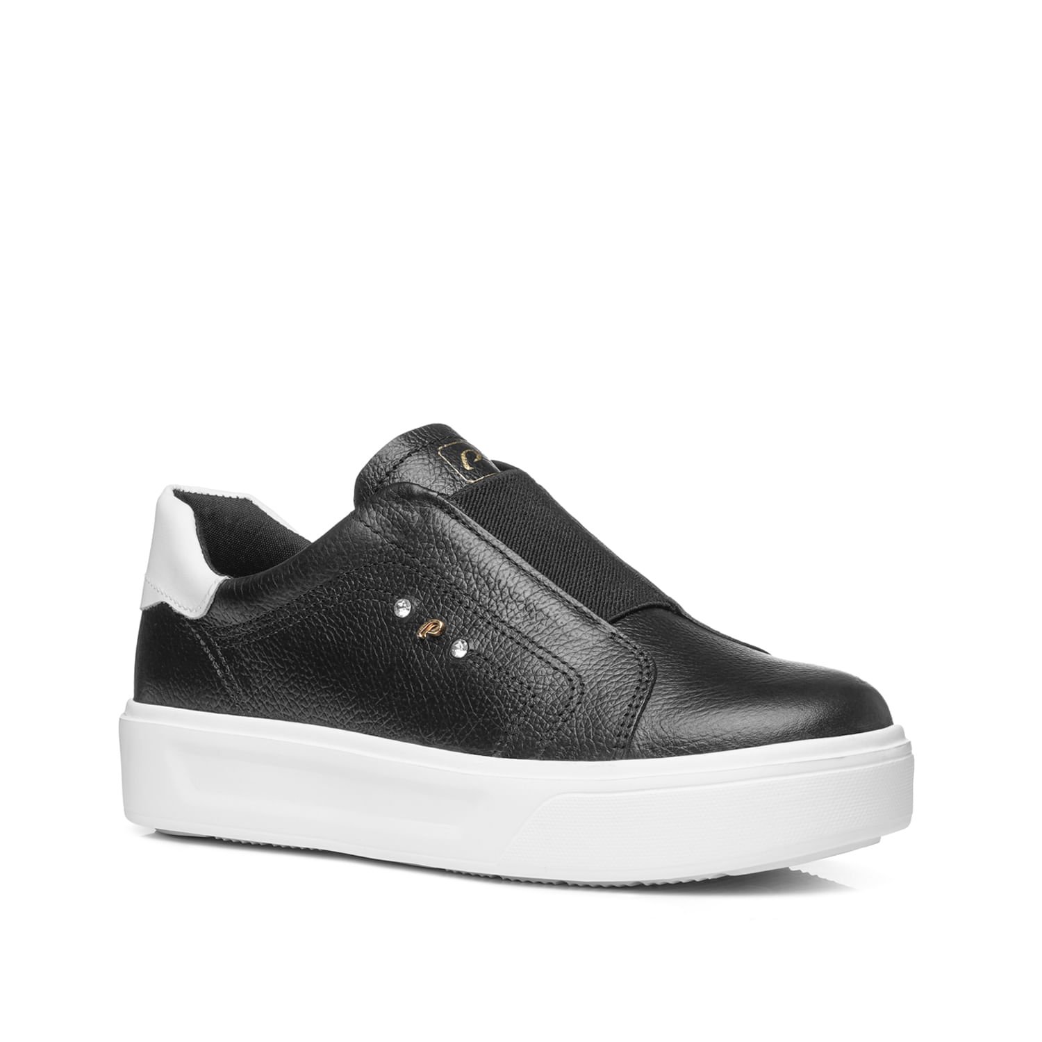 Tênis Pegada Feminino em Couro Preto 211218-04 Preto 3