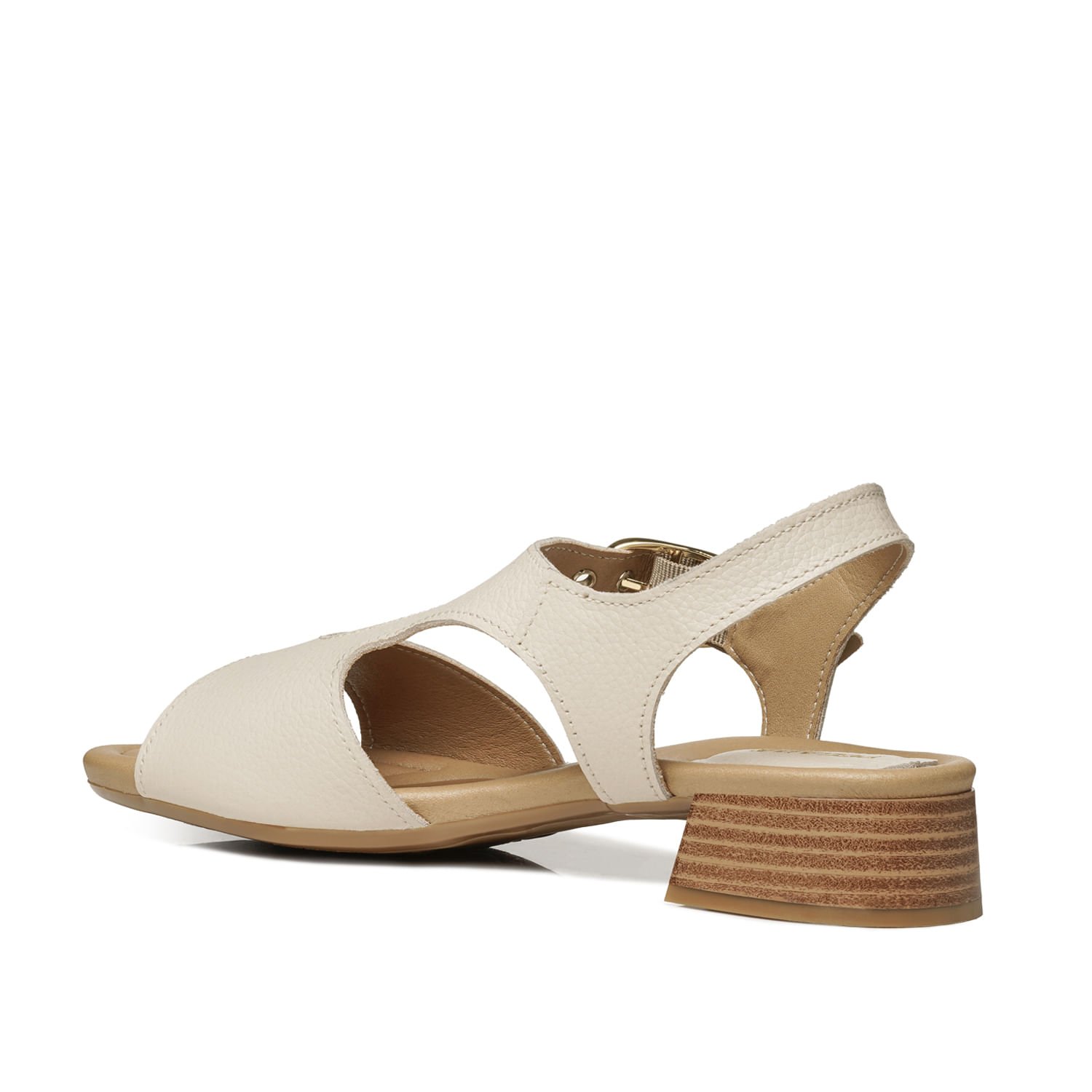 Sandália Pegada Feminino em Couro Off White 234605-01 White 3
