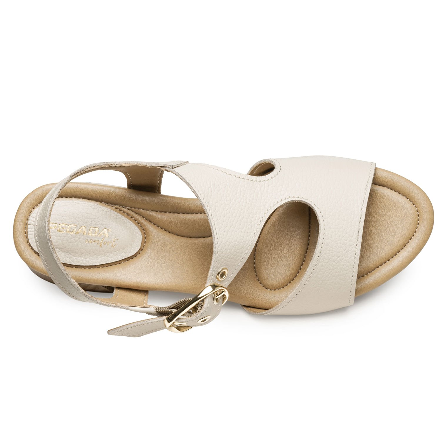 Sandália Pegada Feminino em Couro Off White 234605-01 White 5