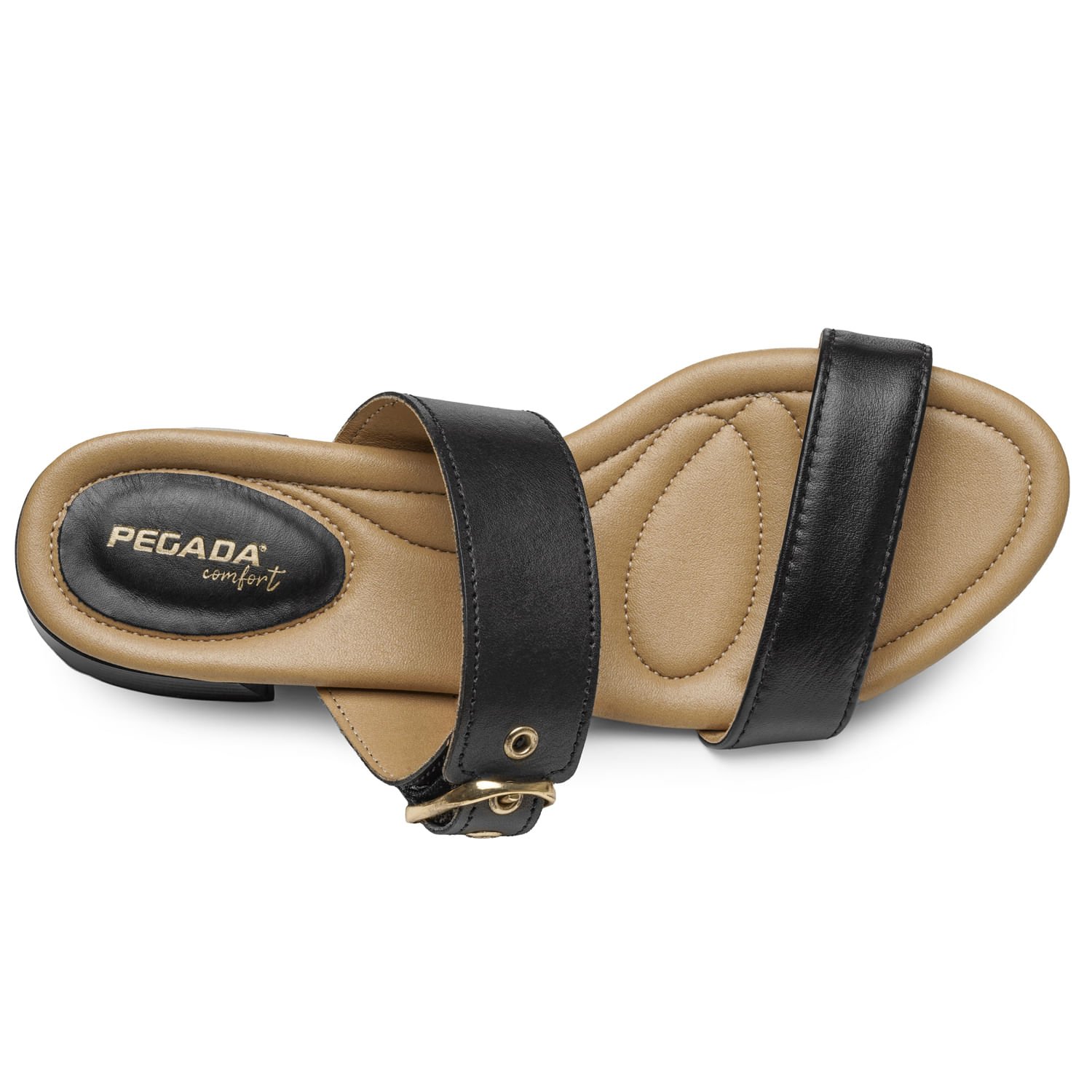 Sandália Pegada Feminino em Couro Preto 234606-04 Preto 5