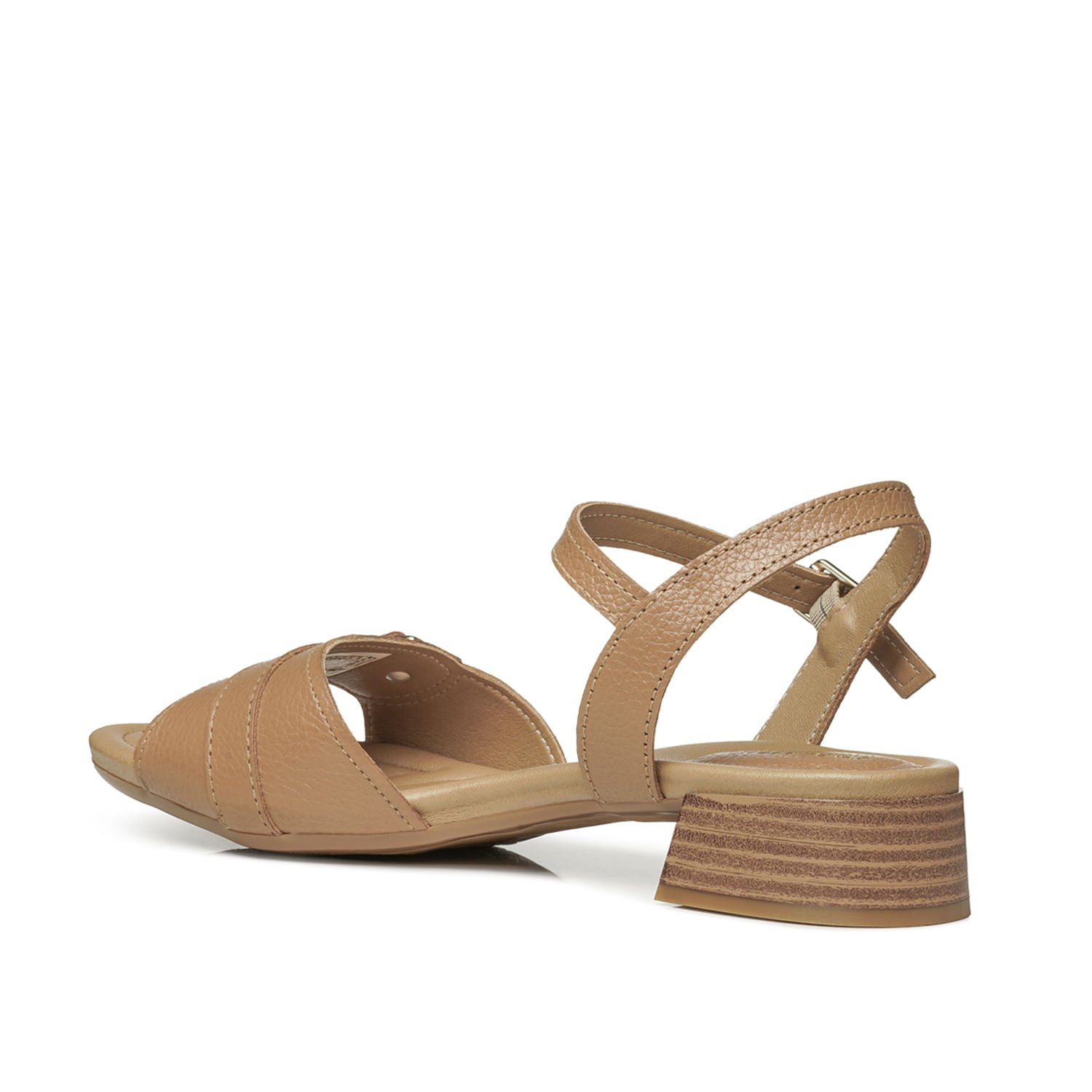Sandália Pegada Feminino em Couro Caramelo 234607-02 Caramelo 3