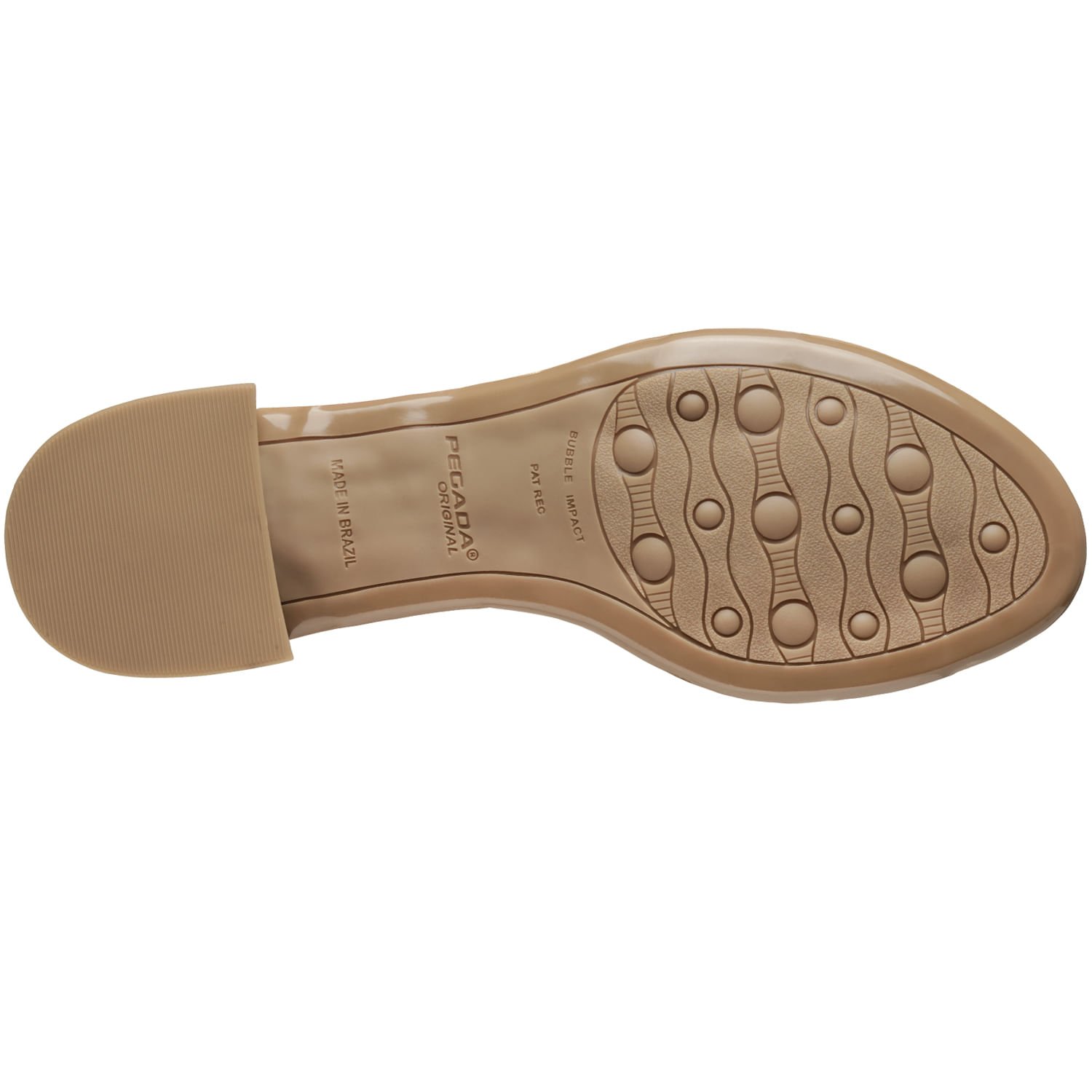 Sandália Pegada Feminino em Couro Caramelo 234607-02 Caramelo 4