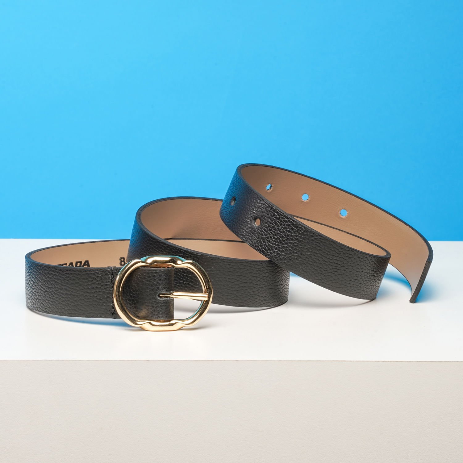 Cinto Pegada Feminino em Couro Preto CI001212-01 Preto 2