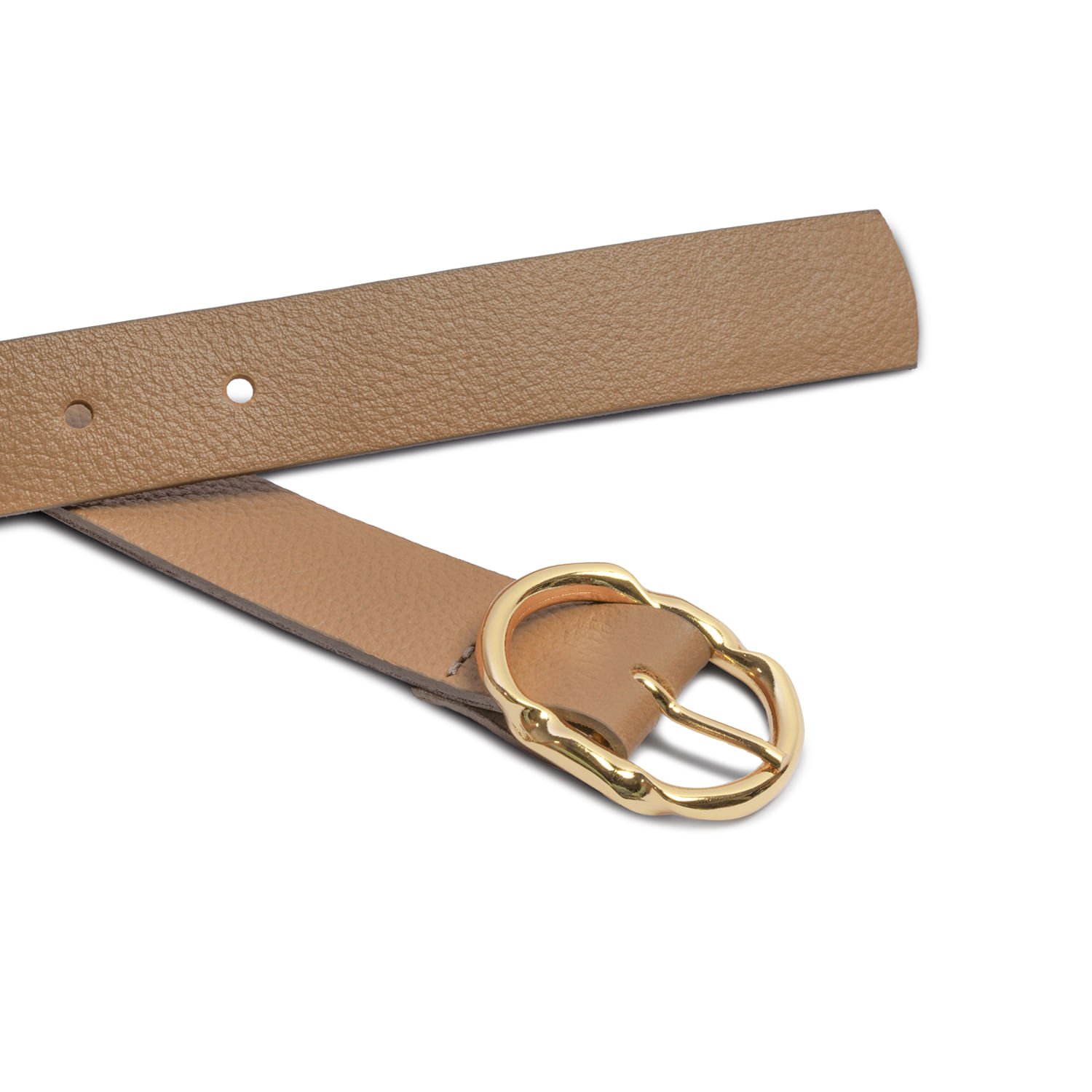 Cinto Pegada Feminino em Couro Caramelo CI001212-02 Bege 3